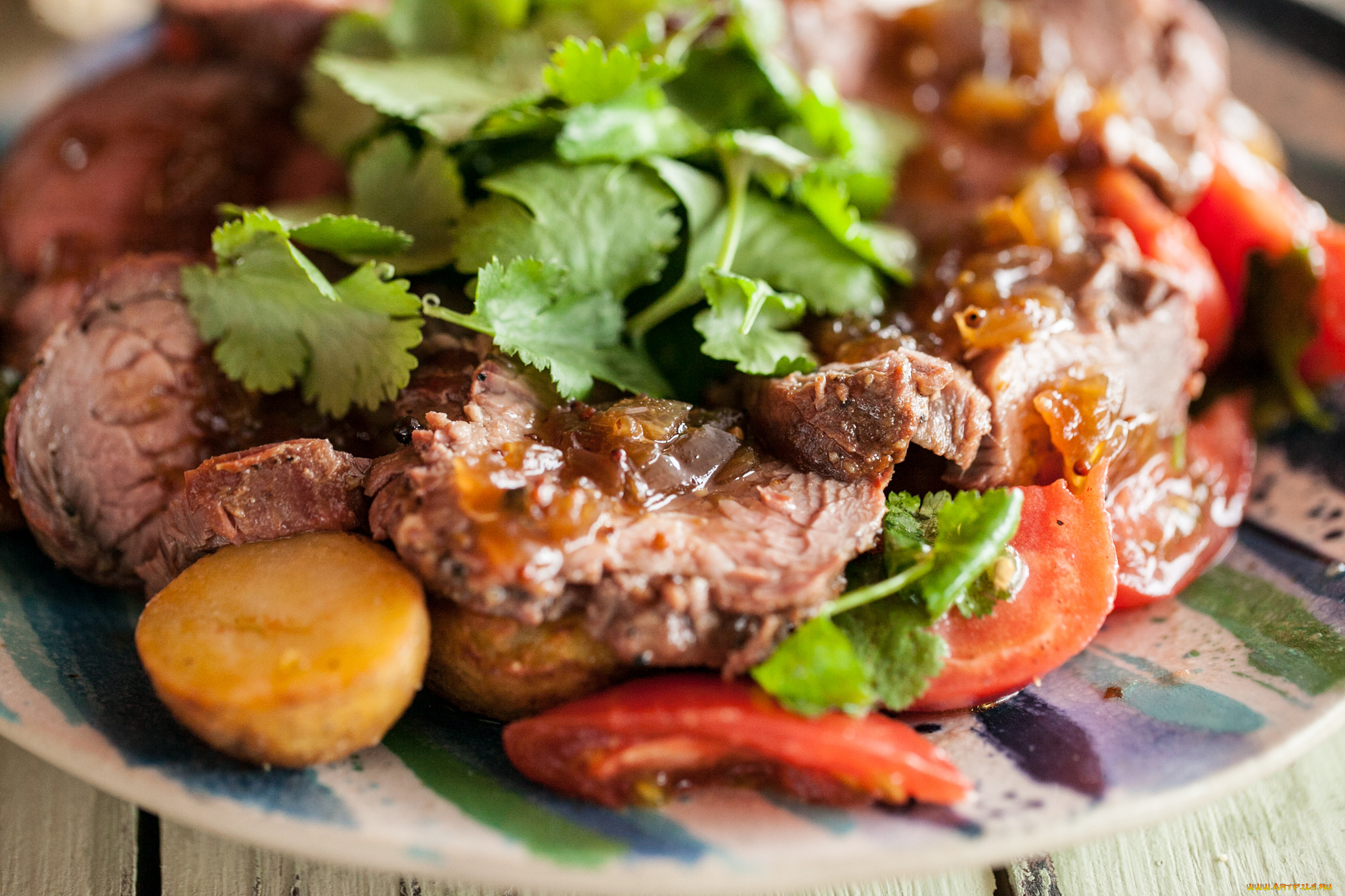 еда, мясные, блюда, мясо, овощи, жареное