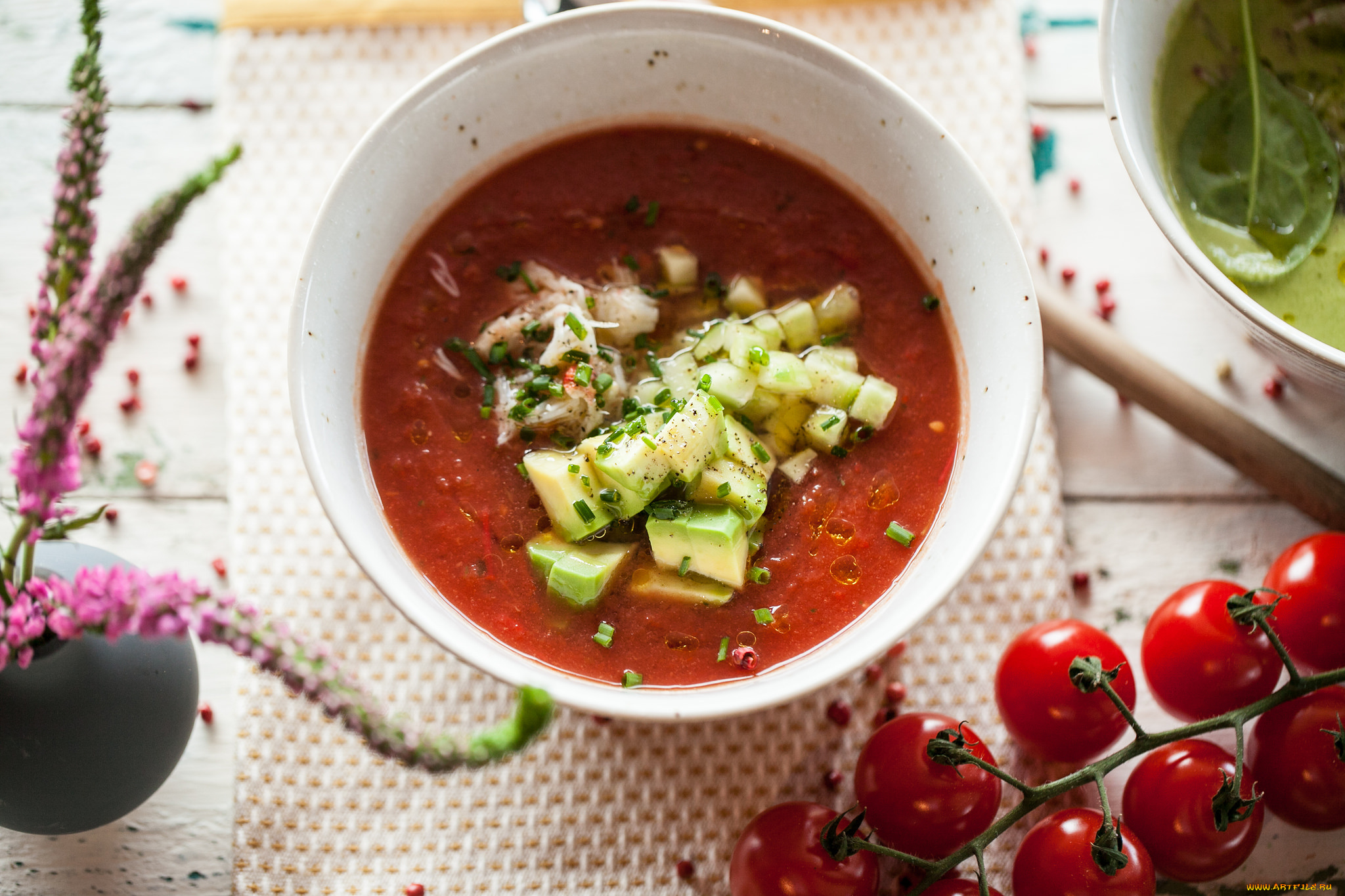 еда, первые, блюда, цукини, зелень, первое, блюдо, суп