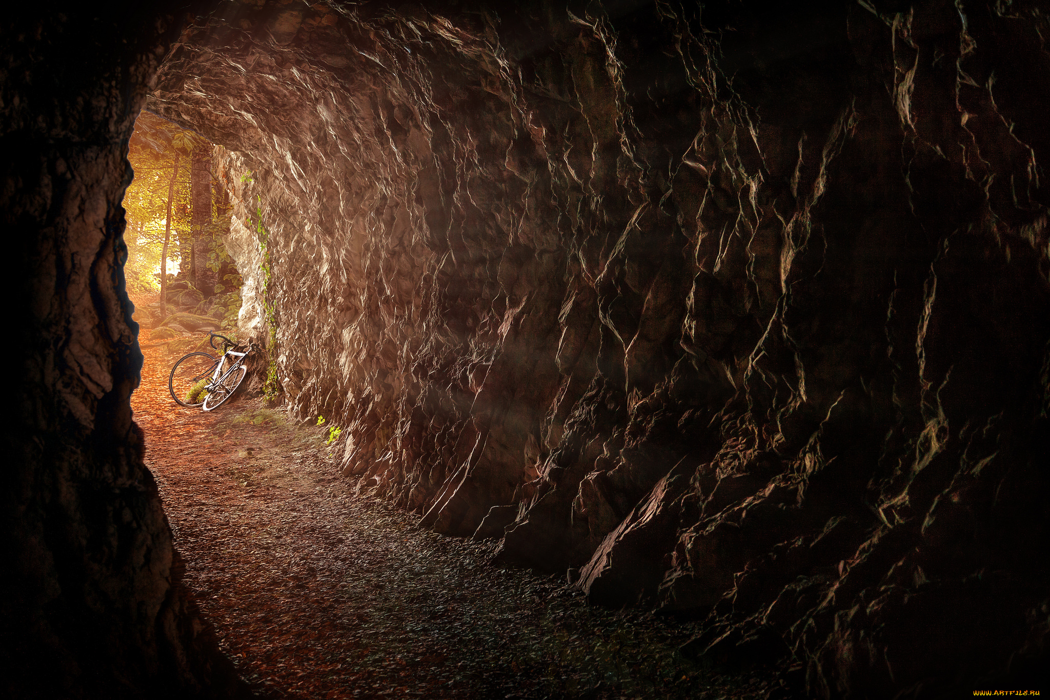 природа, горы, пещера