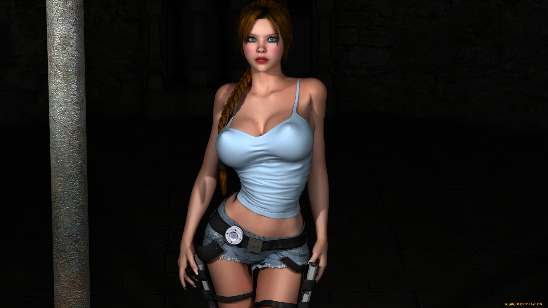 3д, графика, фантазия, , fantasy, девушка, взгляд, фон