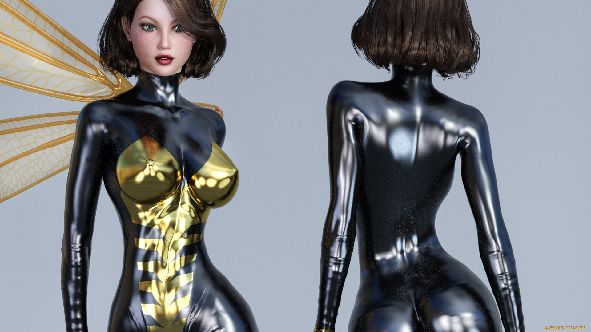 3д, графика, люди, , people, девушка, взгляд, фон