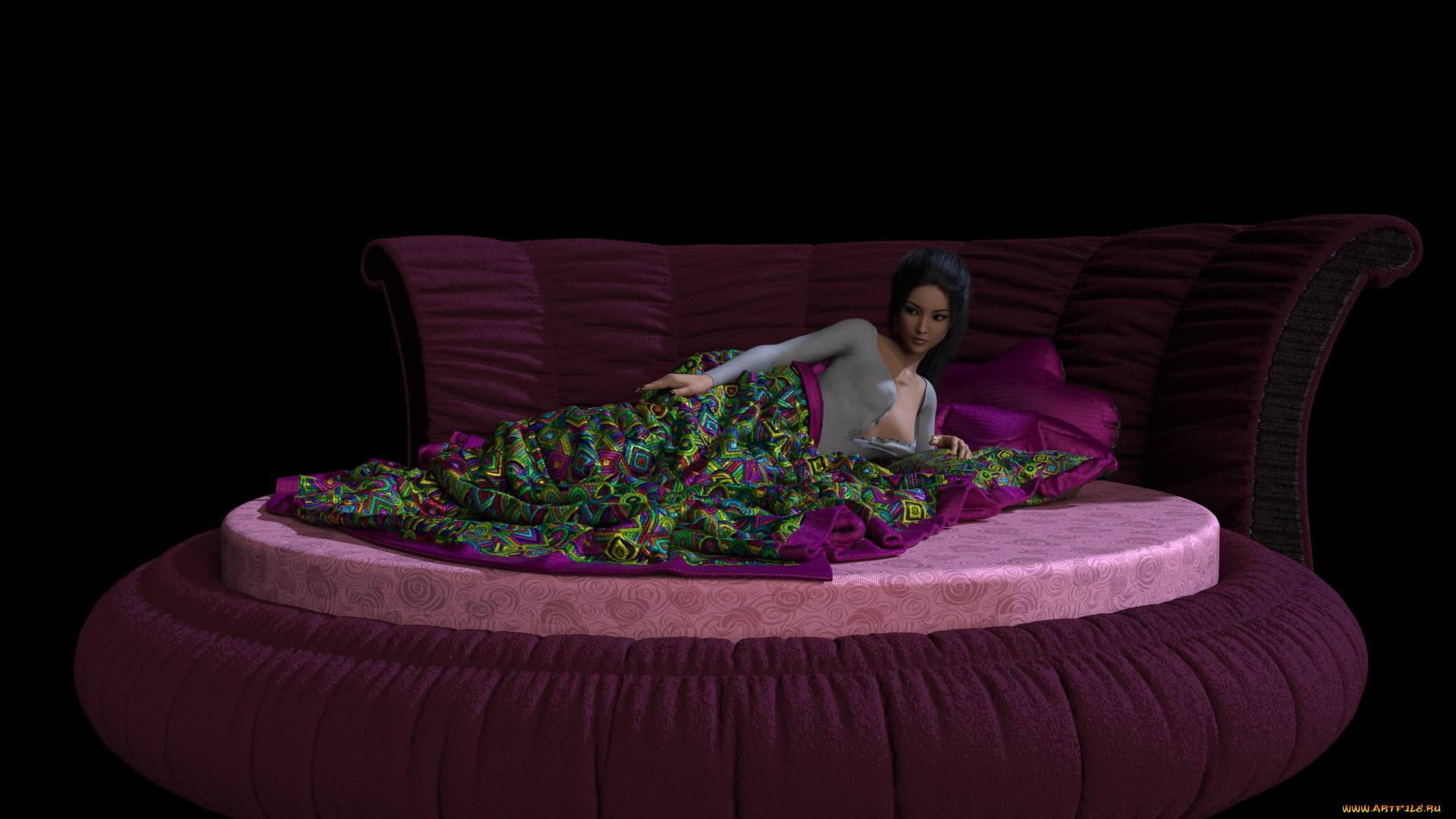 3д, графика, люди, , people, девушка, взгляд, фон