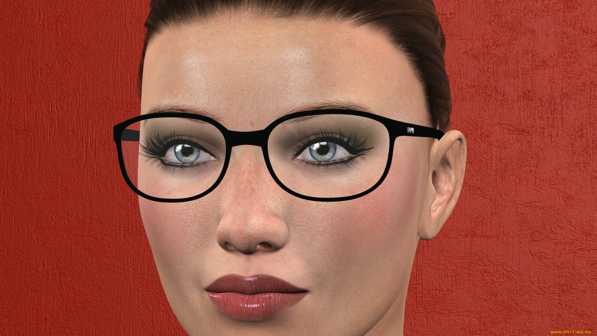 3д, графика, портрет, , portraits, девушка, взгляд, фон