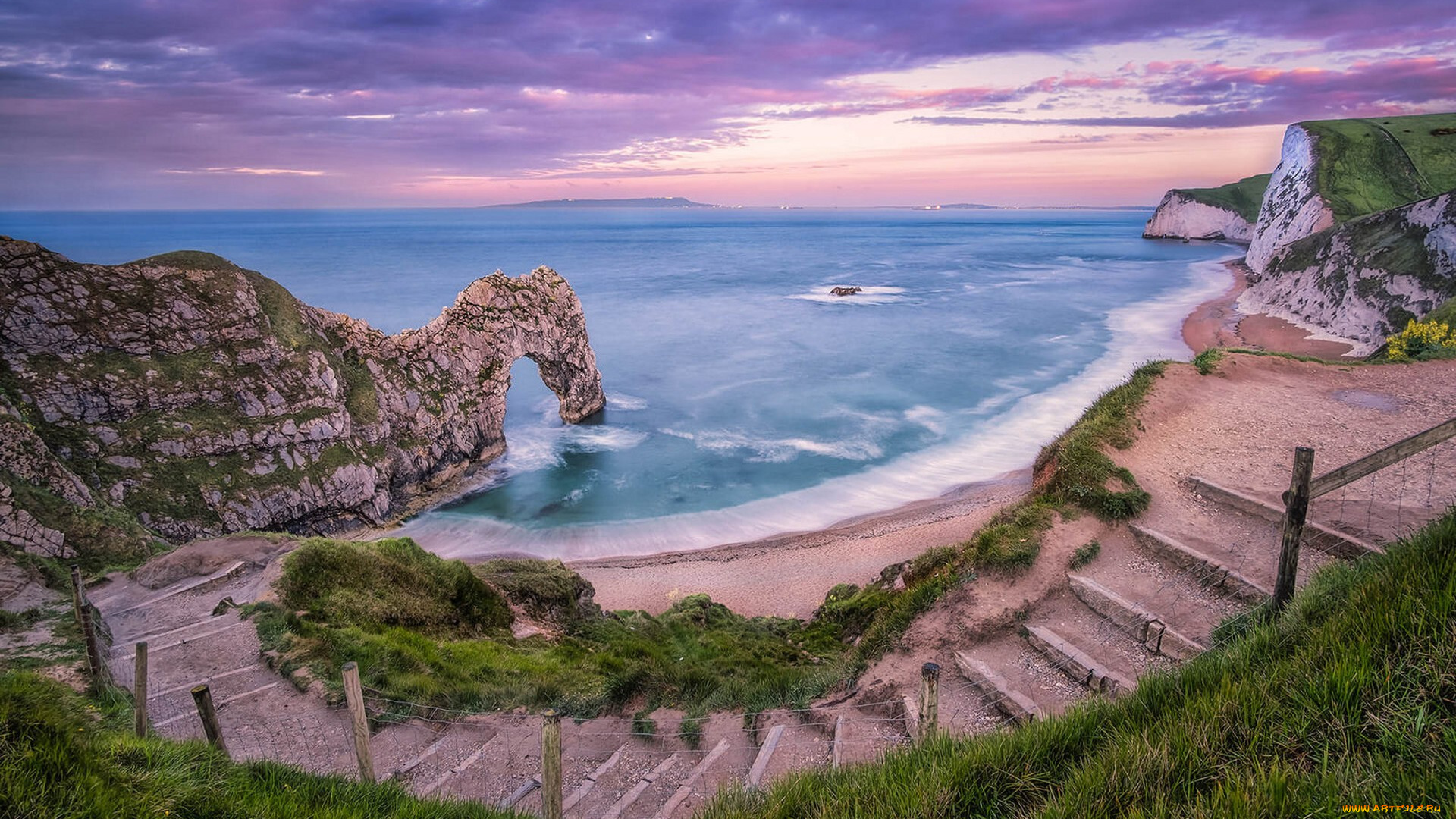 природа, побережье, простор