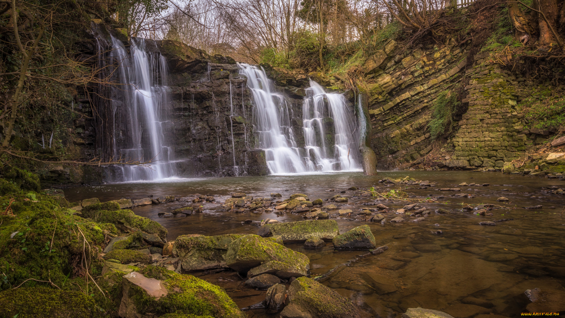 природа, водопады, простор