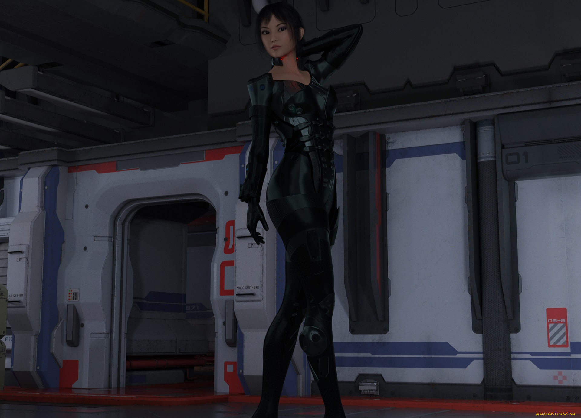 3д, графика, фантазия, , fantasy, девушка, взгляд, фон