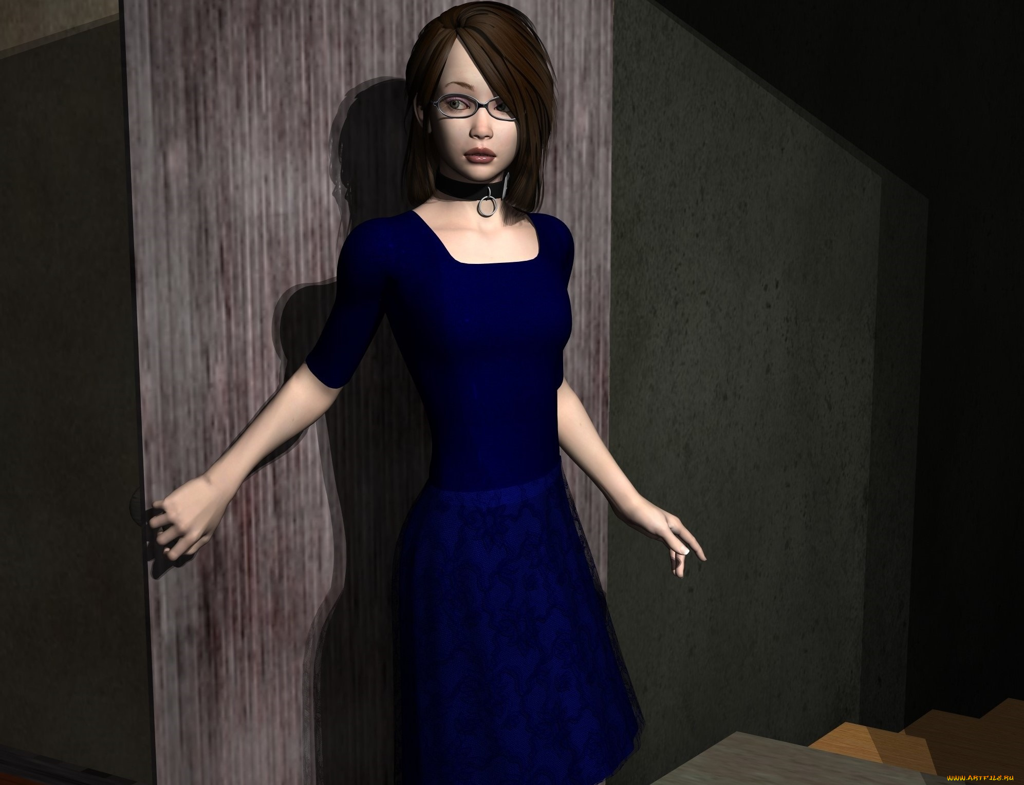 3д, графика, люди, , people, девушка, взгляд, фон