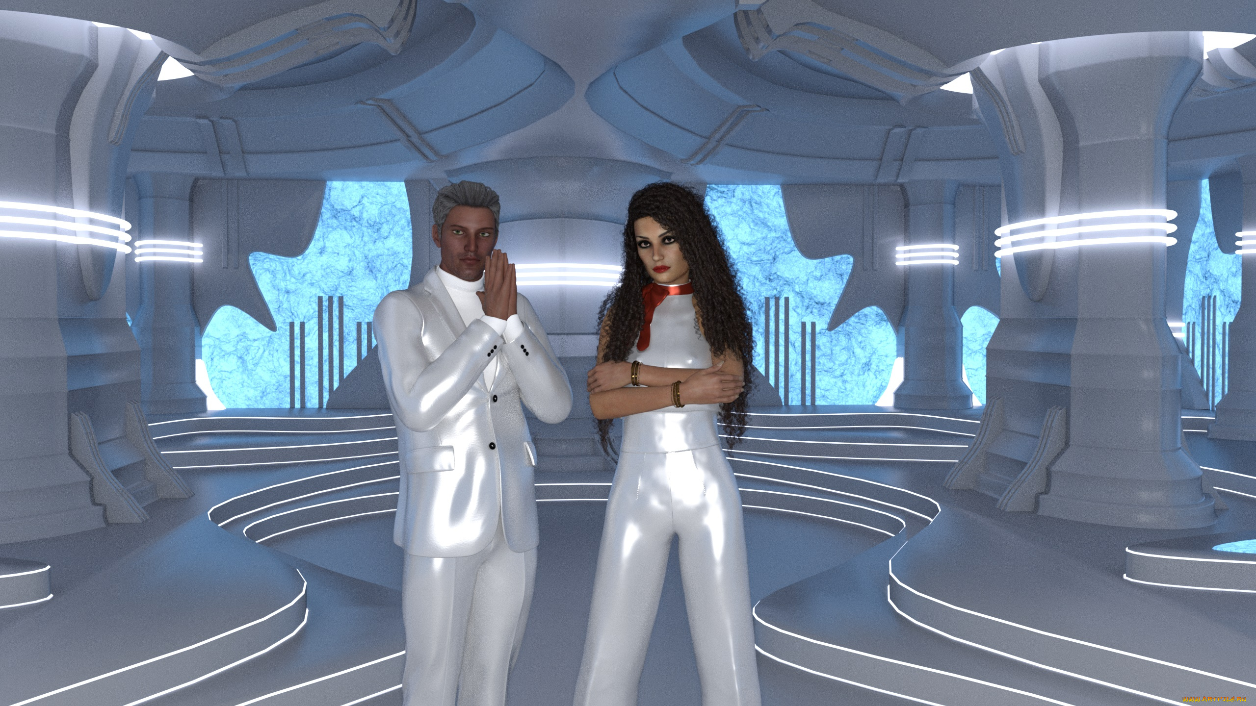 3д, графика, фантазия, , fantasy, девушка, взгляд, фон