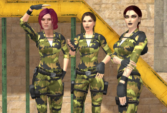 Картинка 3д+графика армия+ military фон взгляд девушки