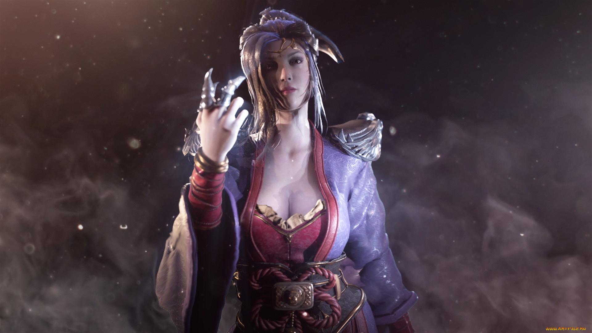 fate, seeker, видео, игры, ---другое, девушка, когти, дым