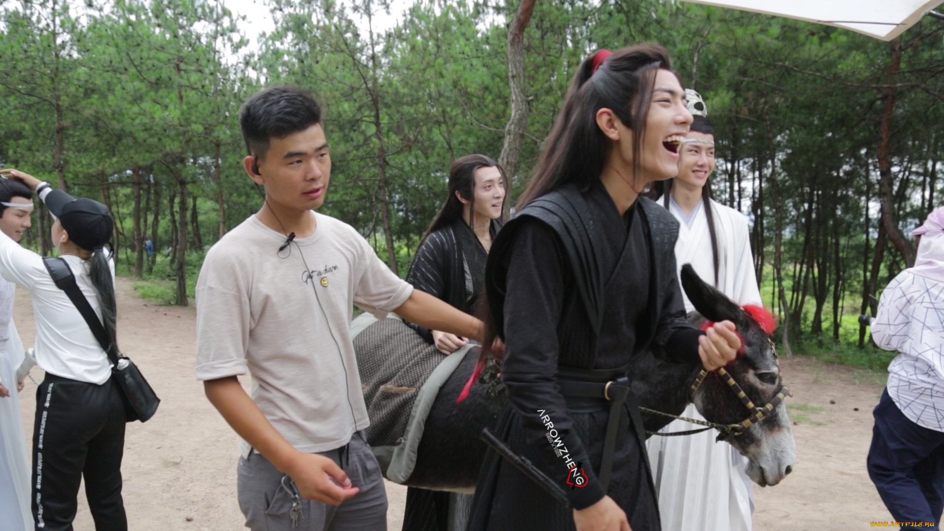 разное, знаменитости, ван, ибо, сяо, чжань, костюмы, люди, съемки, ослик