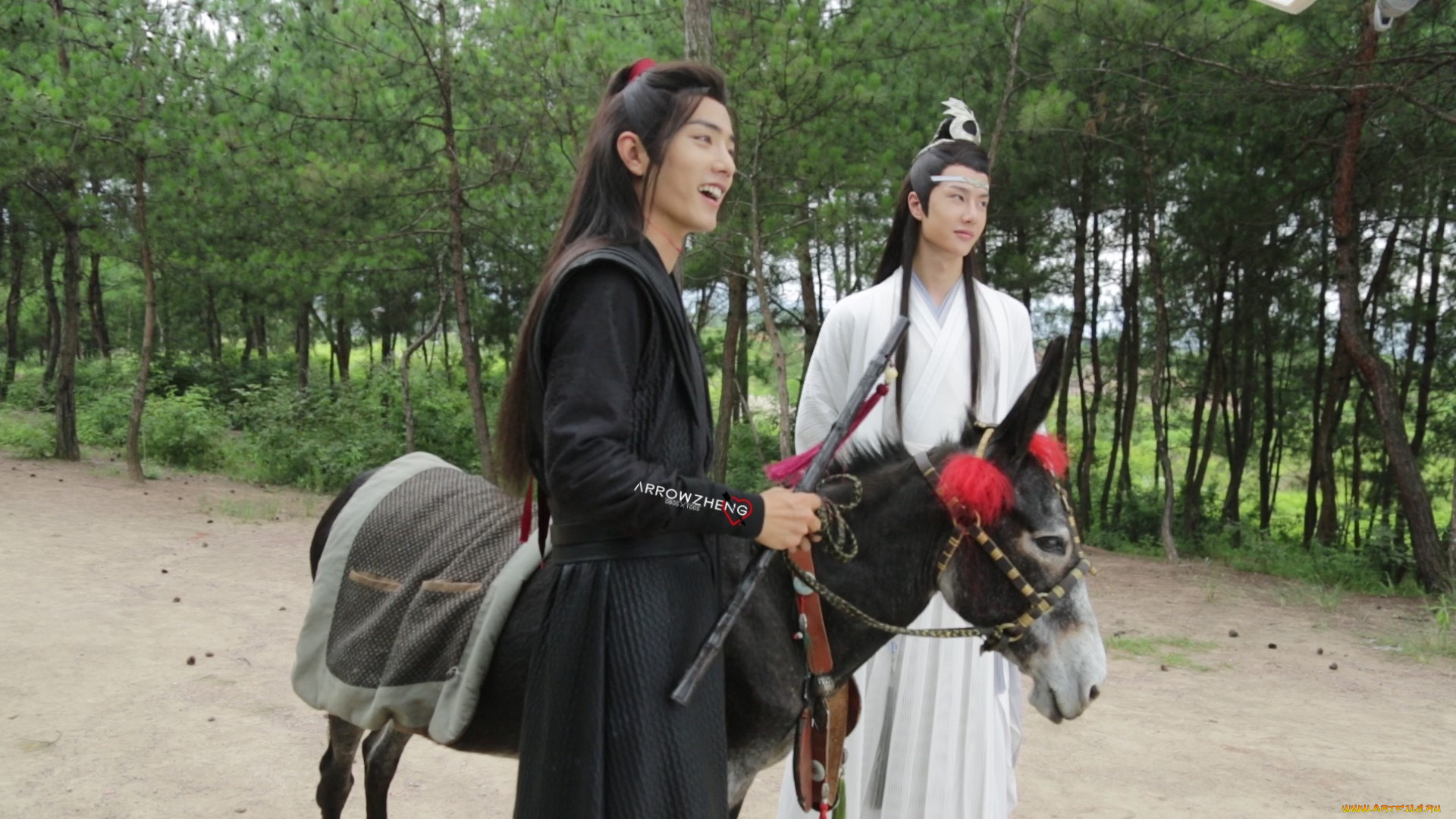 разное, знаменитости, ван, ибо, сяо, чжань, костюмы, люди, съемки, ослик