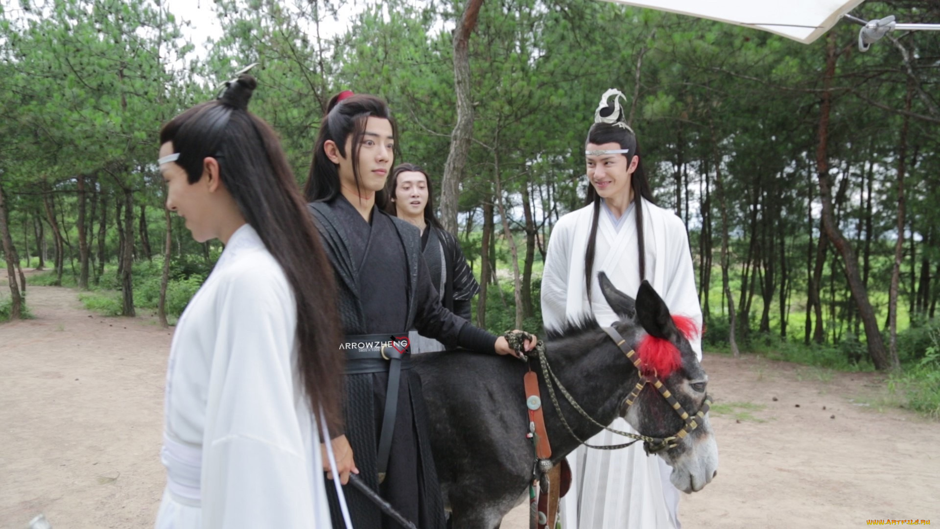 разное, знаменитости, ван, ибо, сяо, чжань, костюмы, люди, съемки, ослик