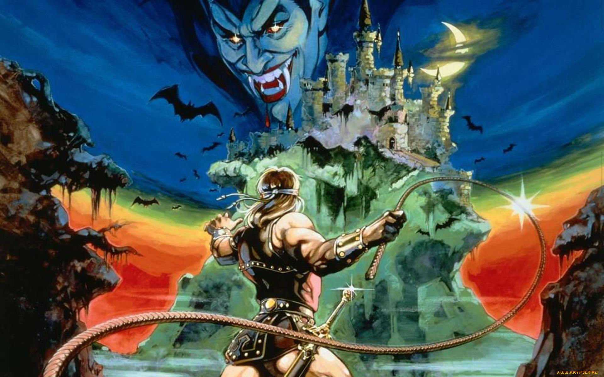 видео, игры, castlevania, вампир, замок, воин, кнут