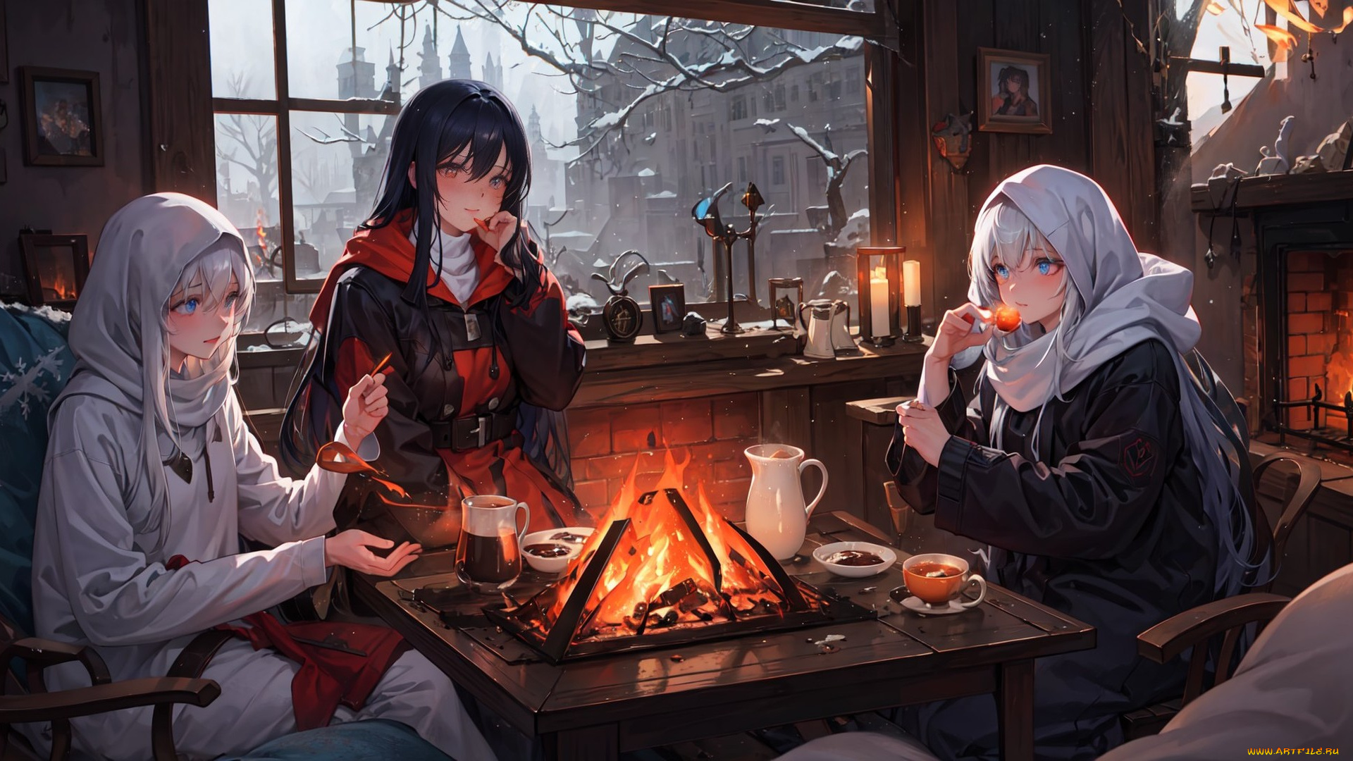 аниме, город, , улицы, , интерьер, , здания, нейросети, графика, нейроарт, ai, art, нейронные, сети, рисунки, нейро, искусство