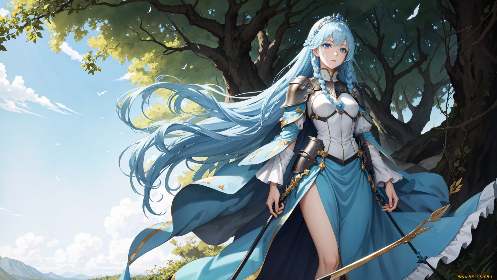 аниме, пейзажи, , природа, нейросети, графика, нейроарт, ai, art, нейронные, сети, рисунки, нейро, искусство, девушка