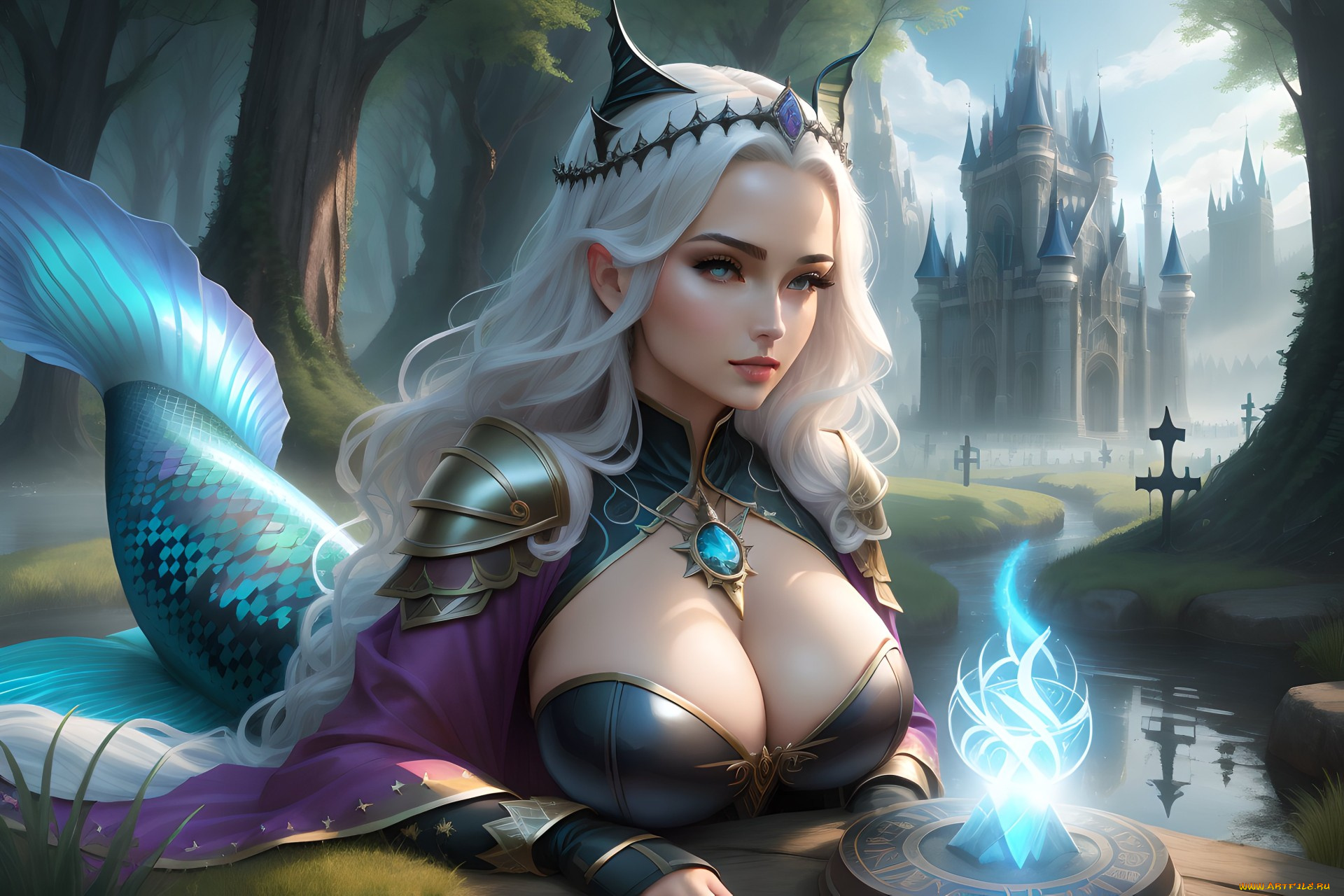 фэнтези, русалки, нейросети, графика, нейроарт, ai, art, нейронные, сети, рисунки, нейро, искусство