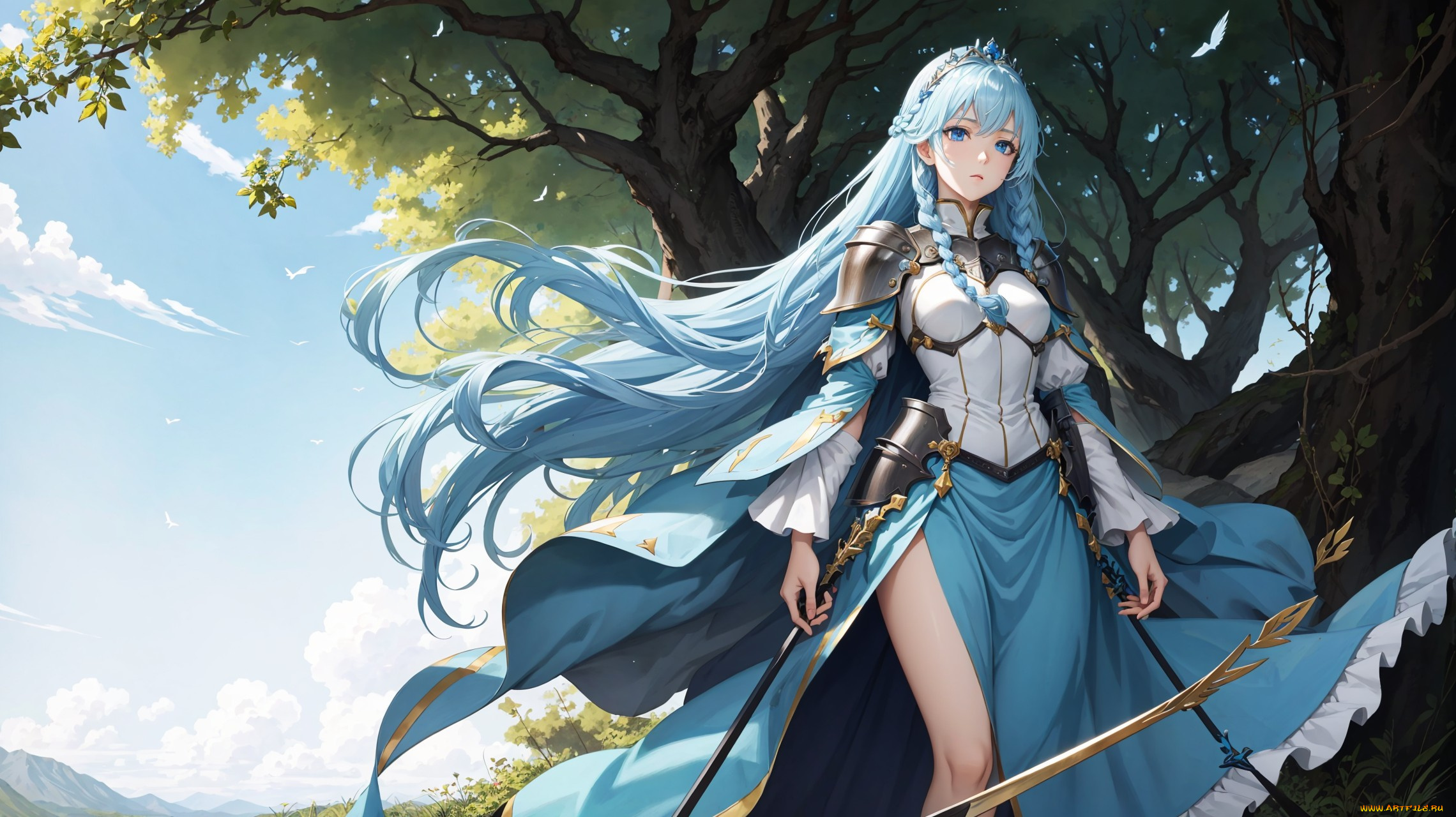 аниме, пейзажи, , природа, нейросети, графика, нейроарт, ai, art, нейронные, сети, рисунки, нейро, искусство, девушка