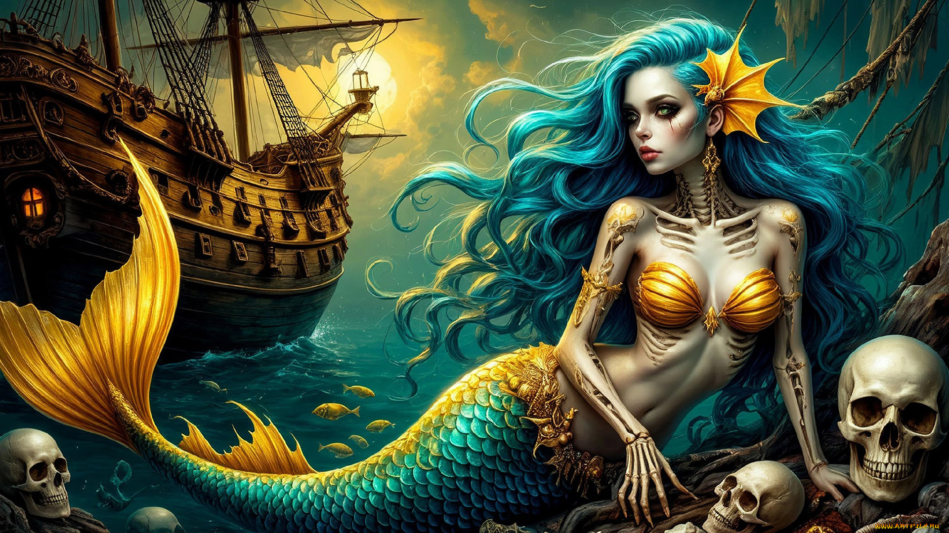 фэнтези, русалки, нейросети, графика, нейроарт, ai, art, нейронные, сети, рисунки, нейро, искусство, нейрографика, graphics, neuroart, neural, networks, drawings, neuro, neurography