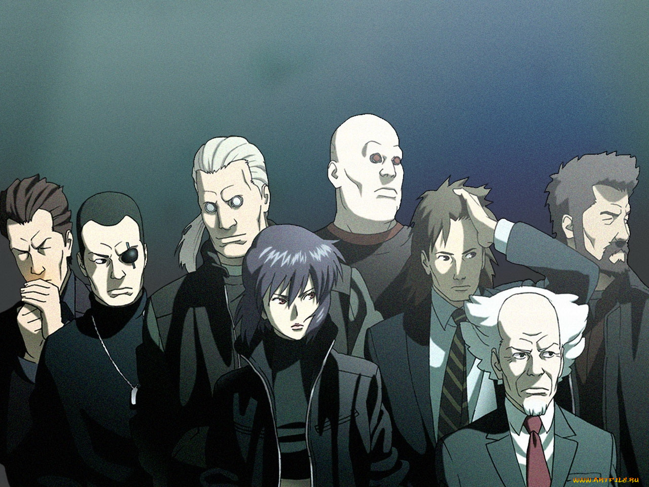 аниме, ghost, in, the, shell