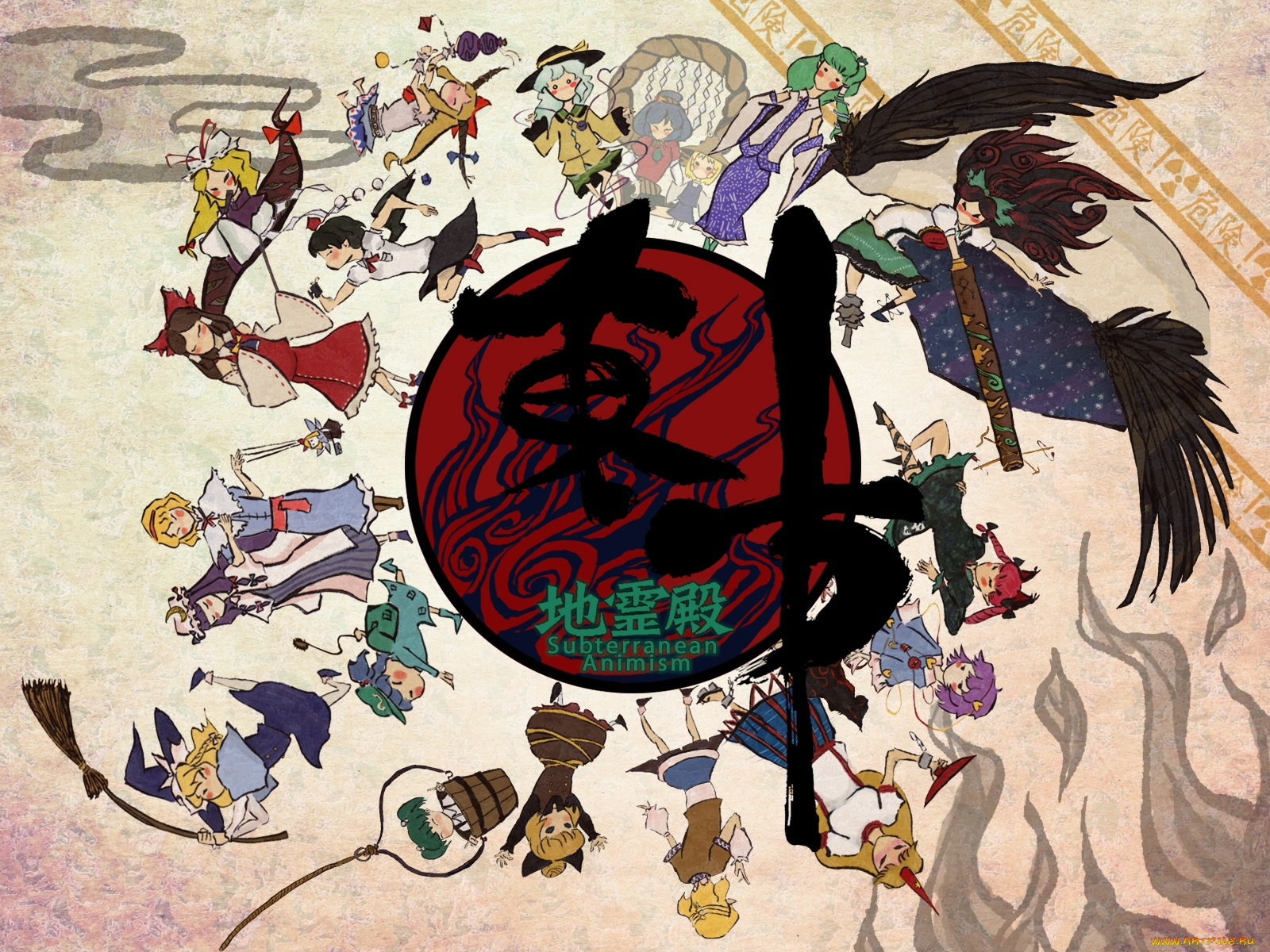 аниме, touhou, собрание, тоухоу