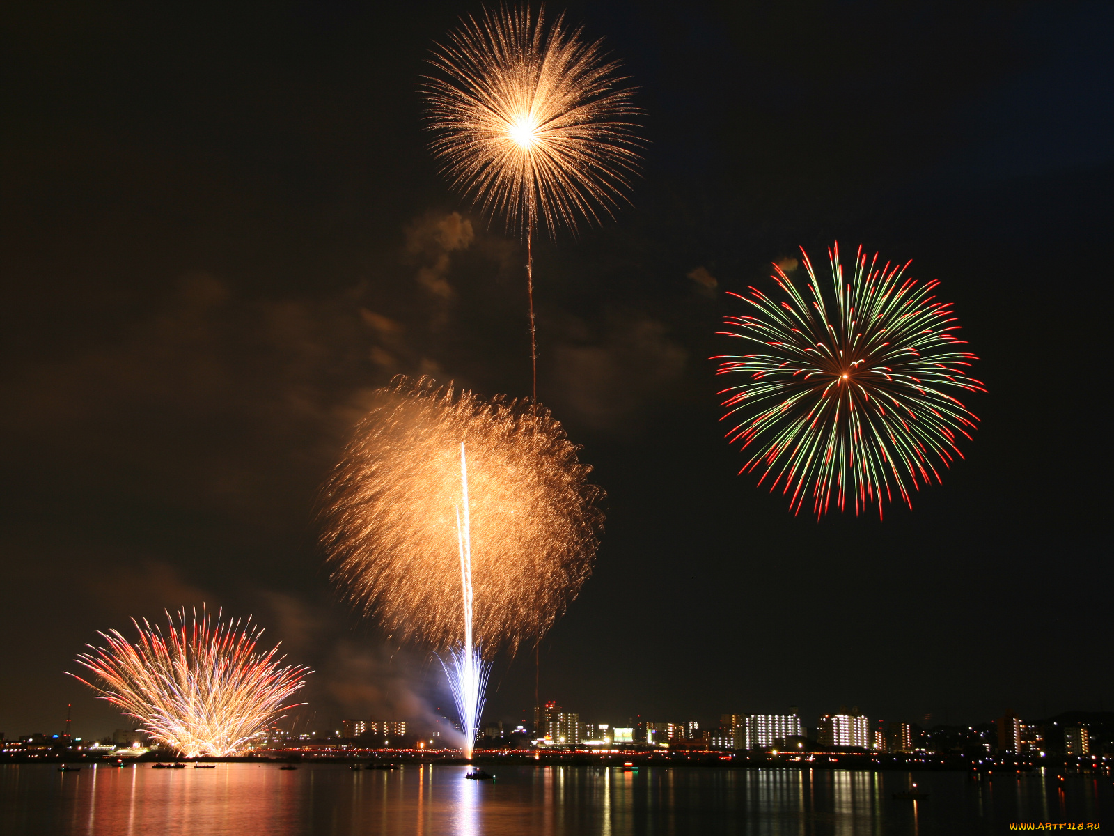 разное, салюты, фейерверки, салют