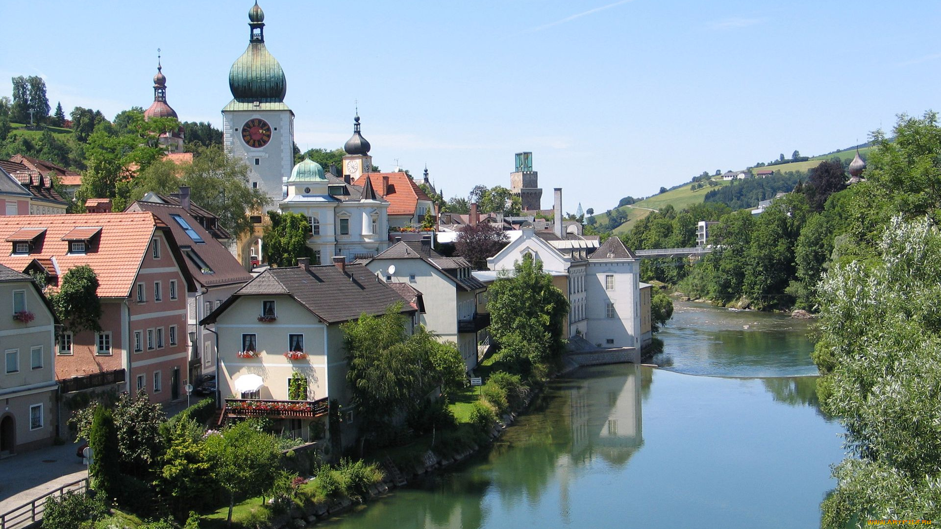 austria, города, улицы, площади, набережные, река, здания, австрия, дома