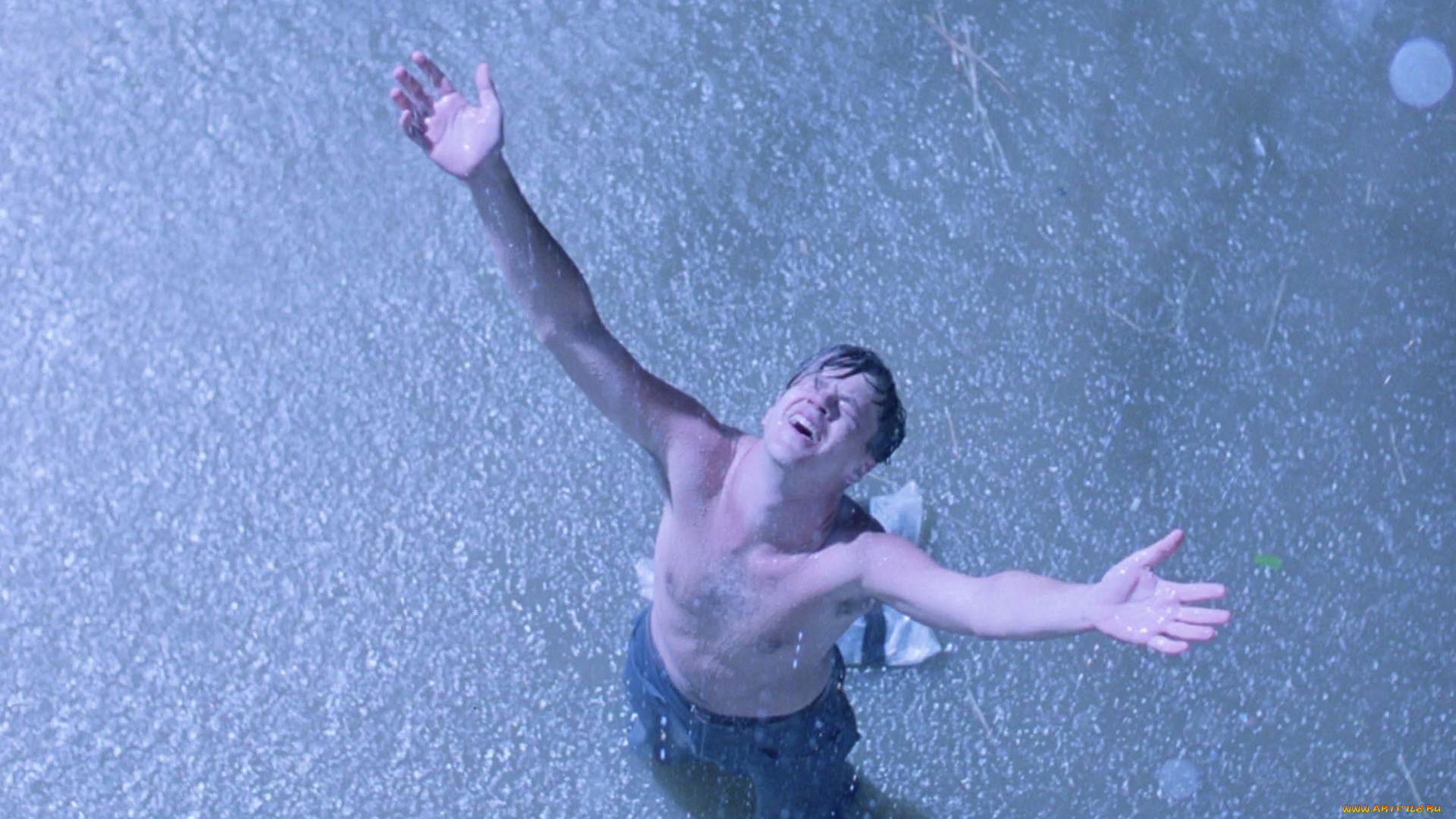 кино, фильмы, the, shawshank, redemption, человек, под, дождем