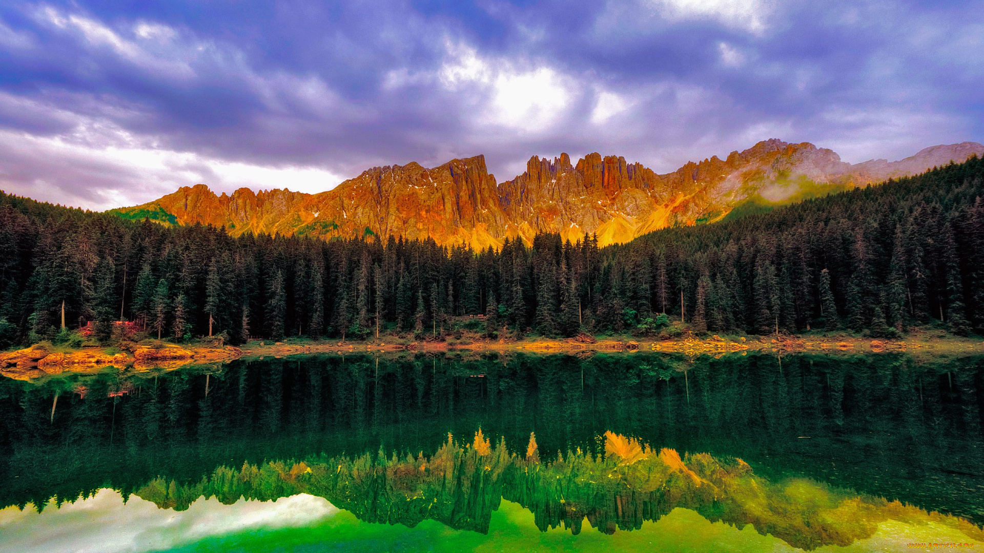 природа, реки, озера, деревья, лес, озеро, горы, пейзаж