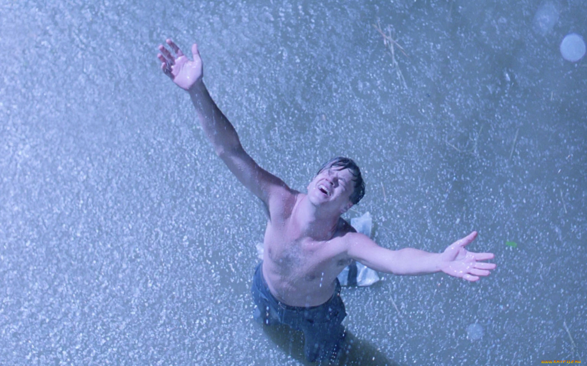 кино, фильмы, the, shawshank, redemption, человек, под, дождем