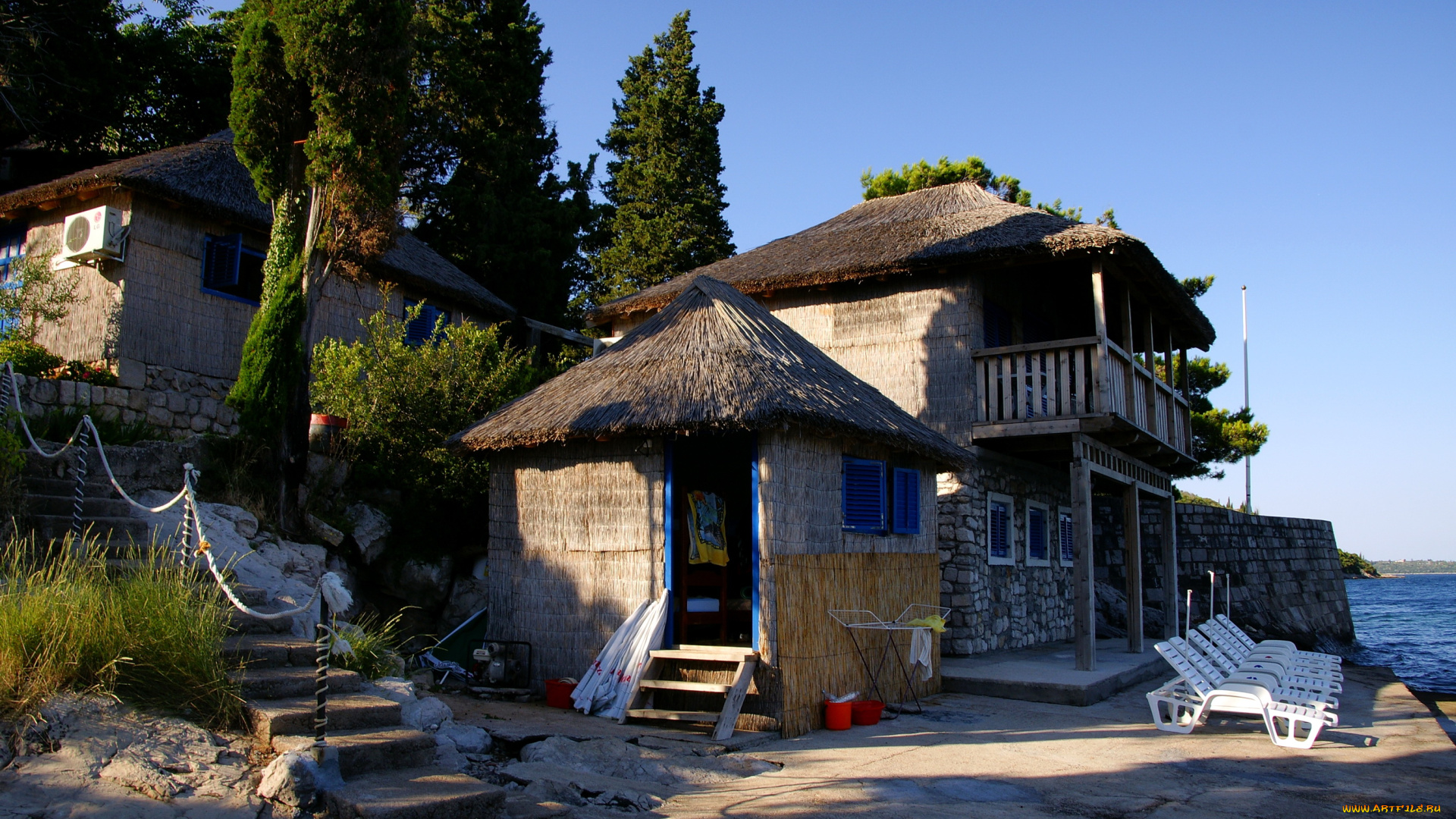 Черногория, herceg, novi, rose, города, здания, дома, курорт