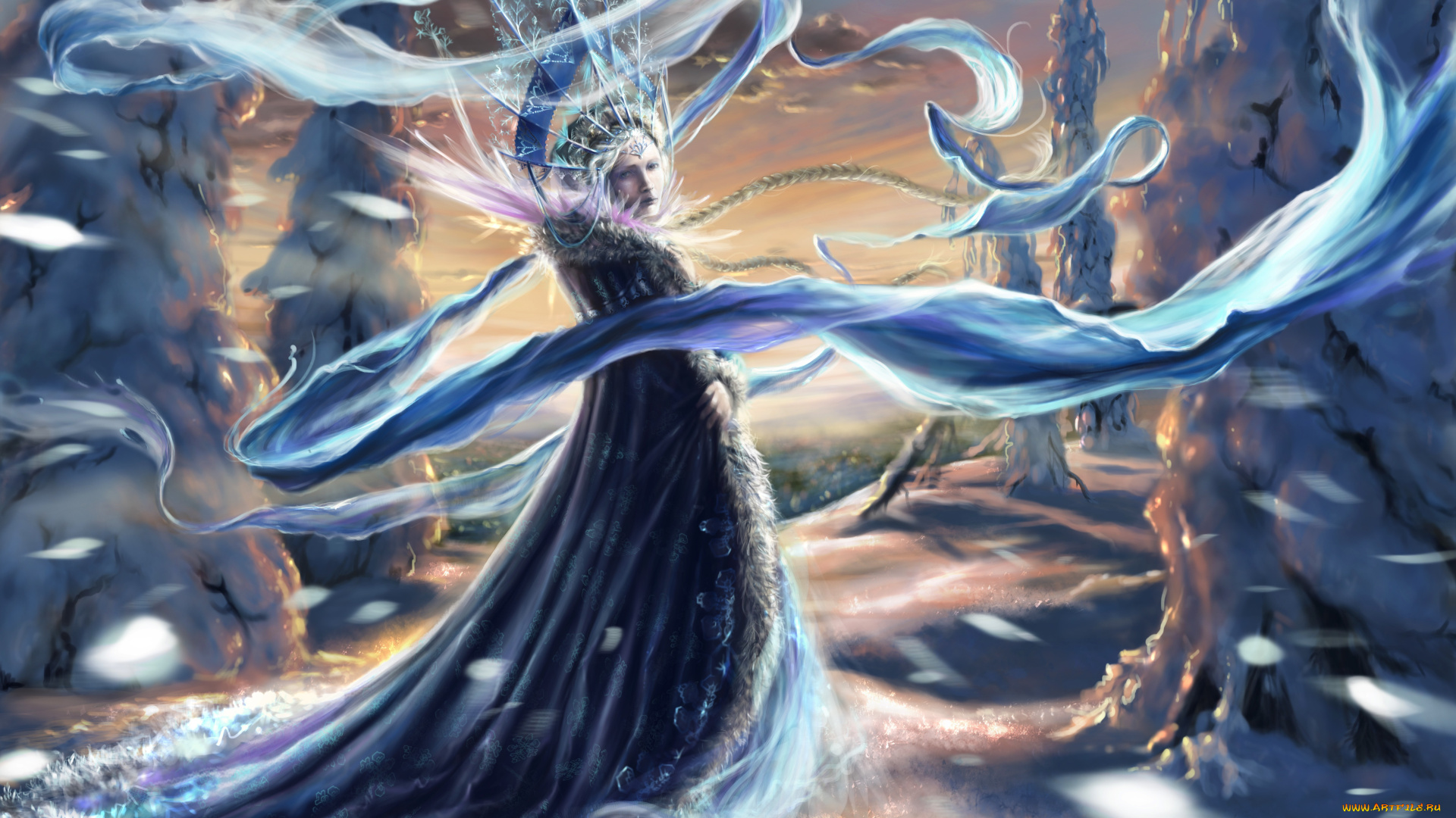 фэнтези, девушки, снегурочка, gianna, ragagnin