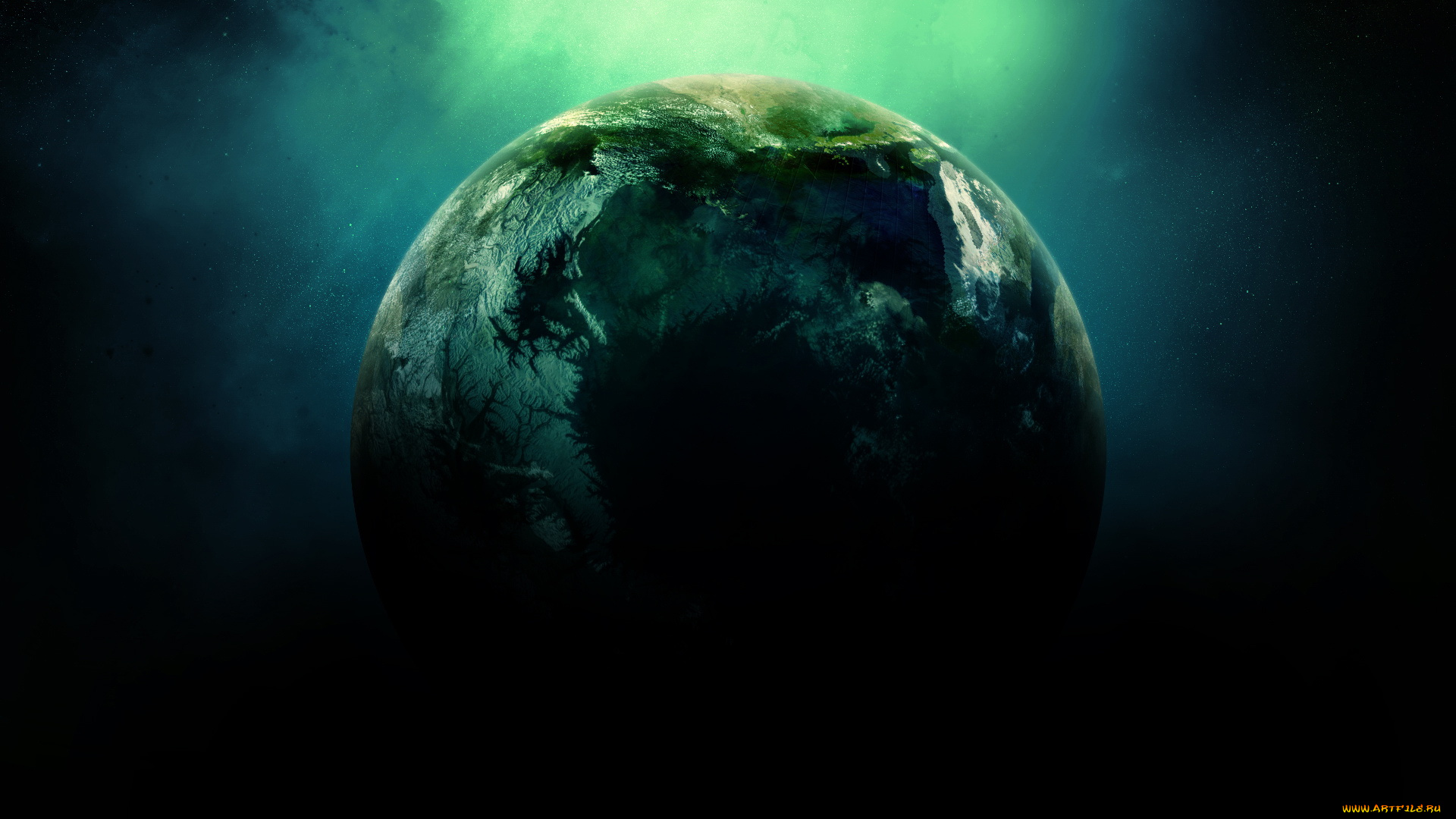 космос, арт, планета