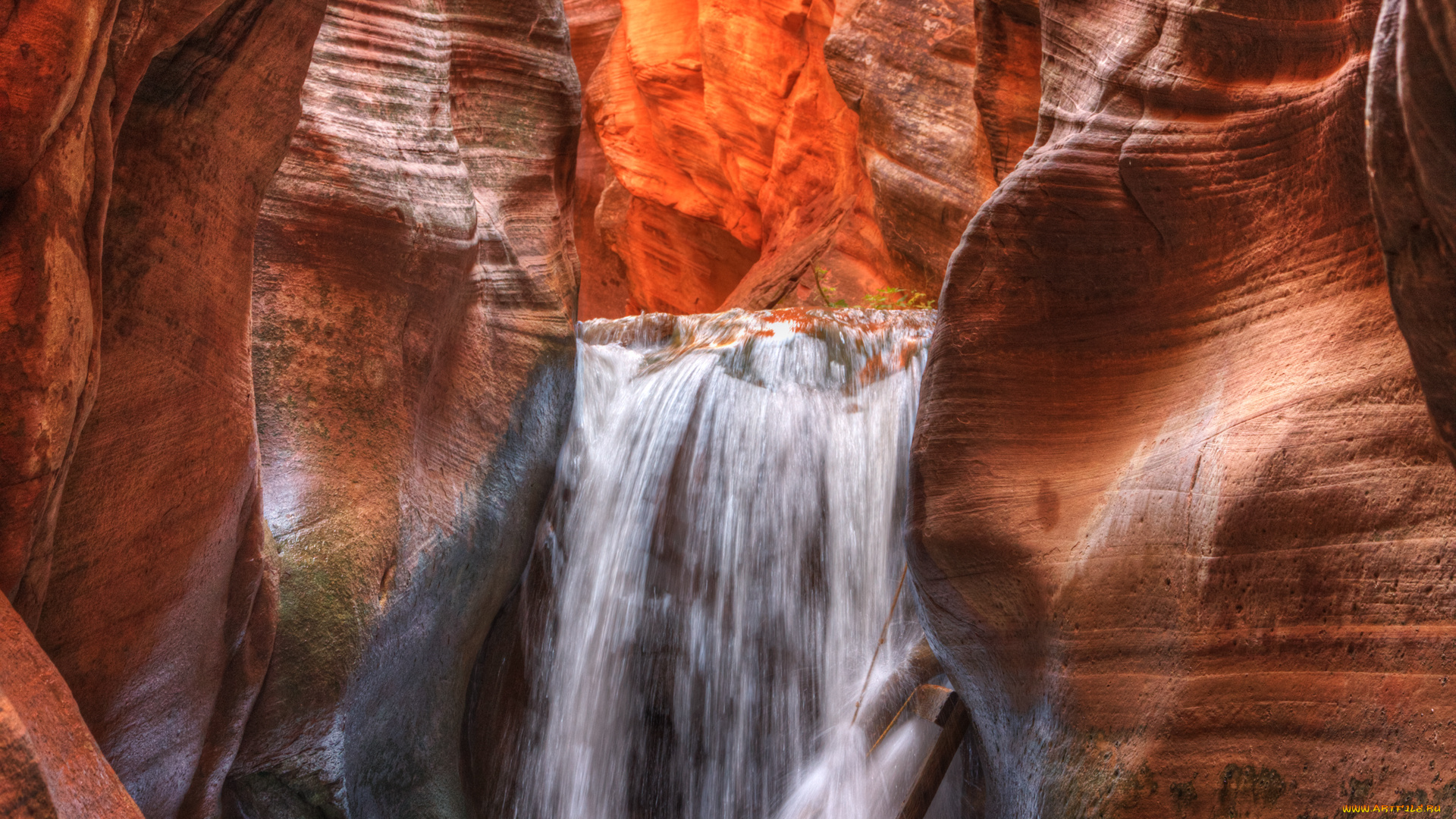 slot, canyon, природа, водопады, каньон, горы, водопад, планета, астероиды