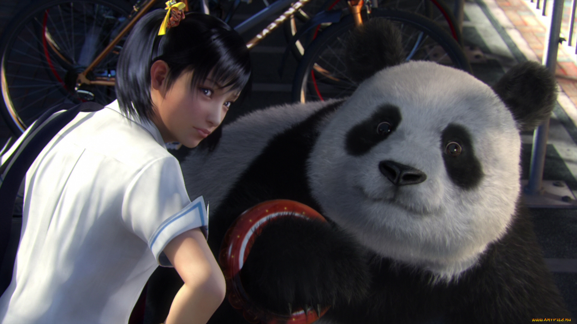tekken, blood, vengeance, видео, игры, девушка, панда, мишка