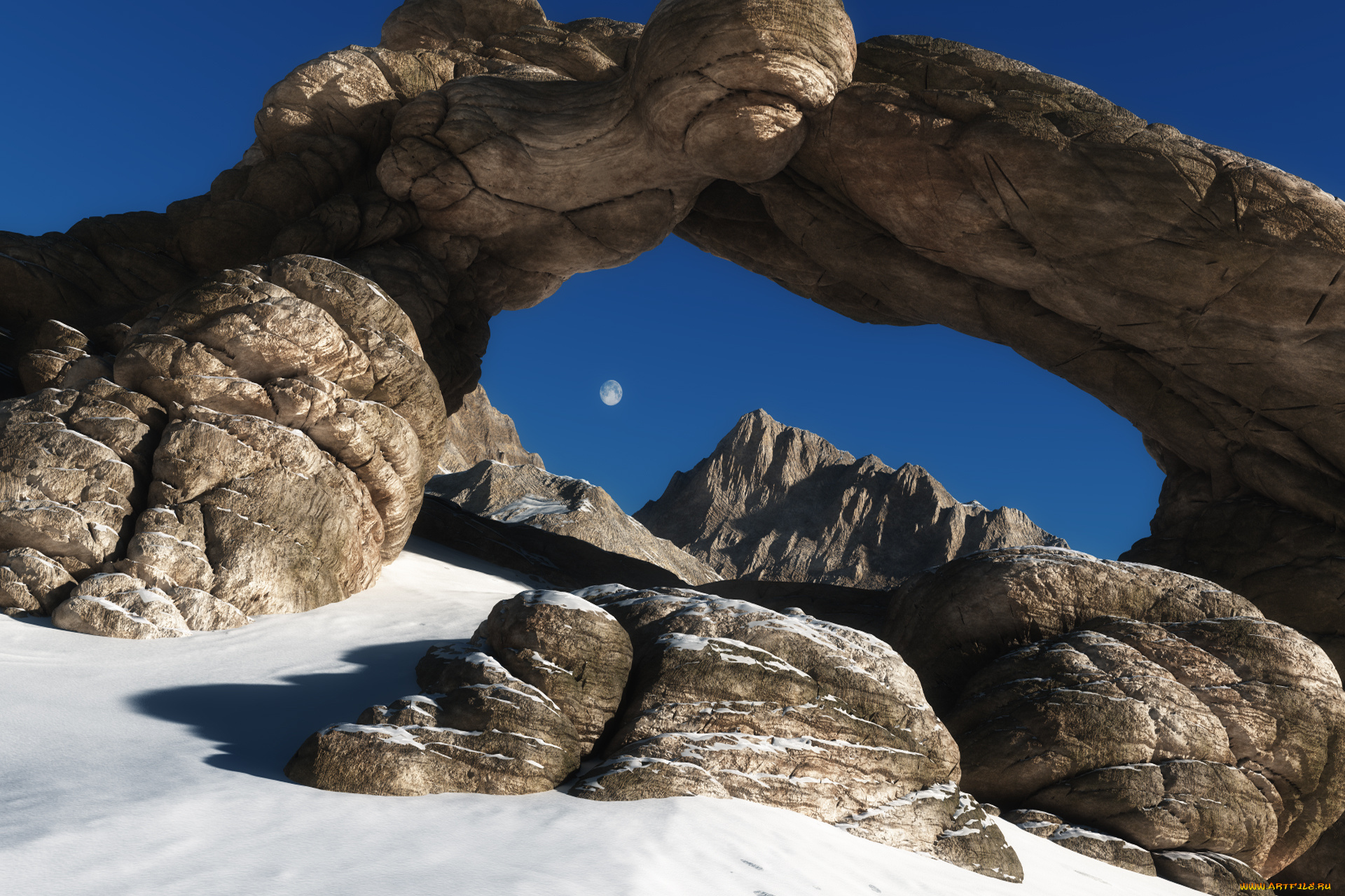 fiction, or, reality, природа, горы, скады, кольцо, луна