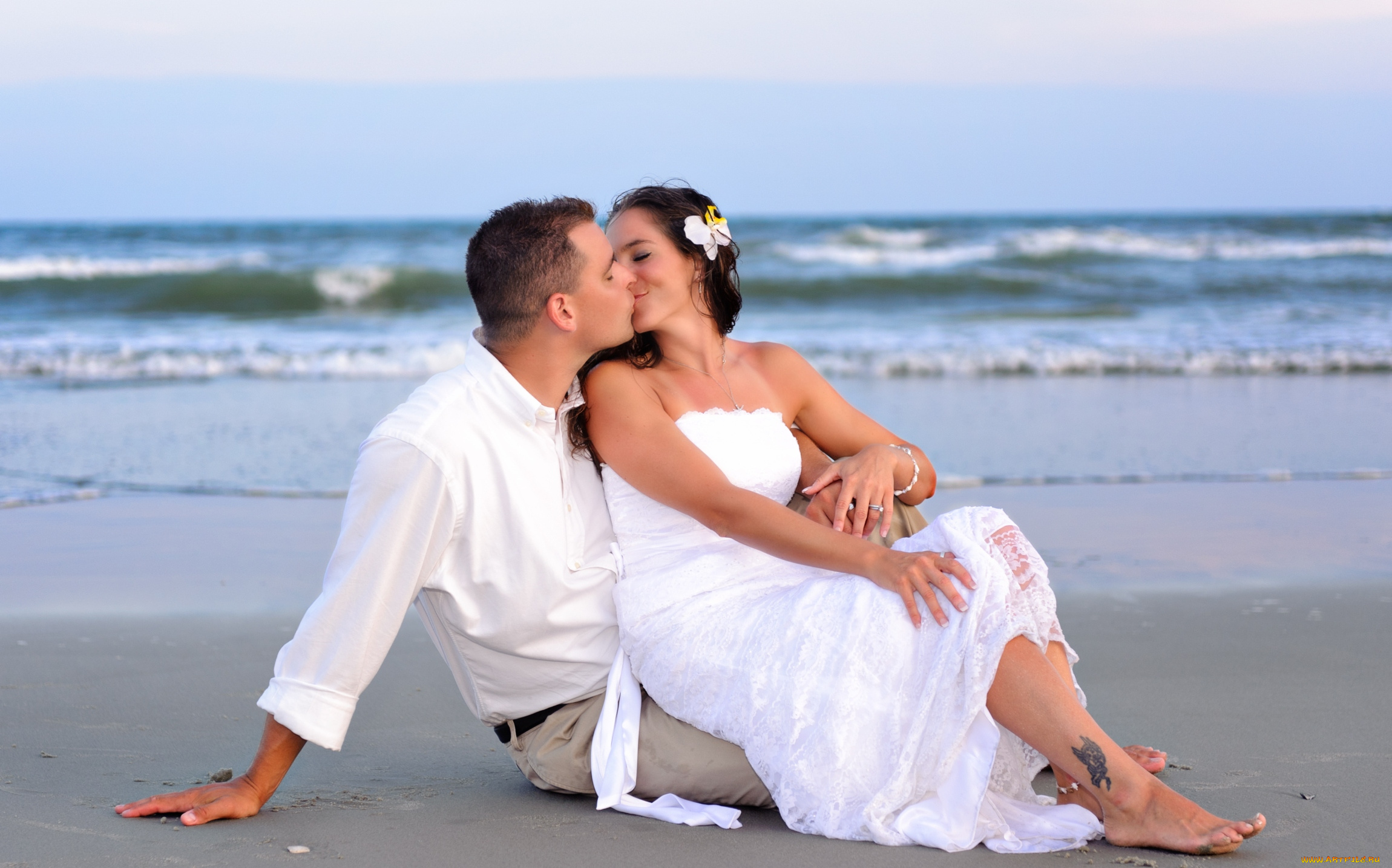 разное, мужчина, женщина, море, поцелуй, чувства, пара, невеста, жених