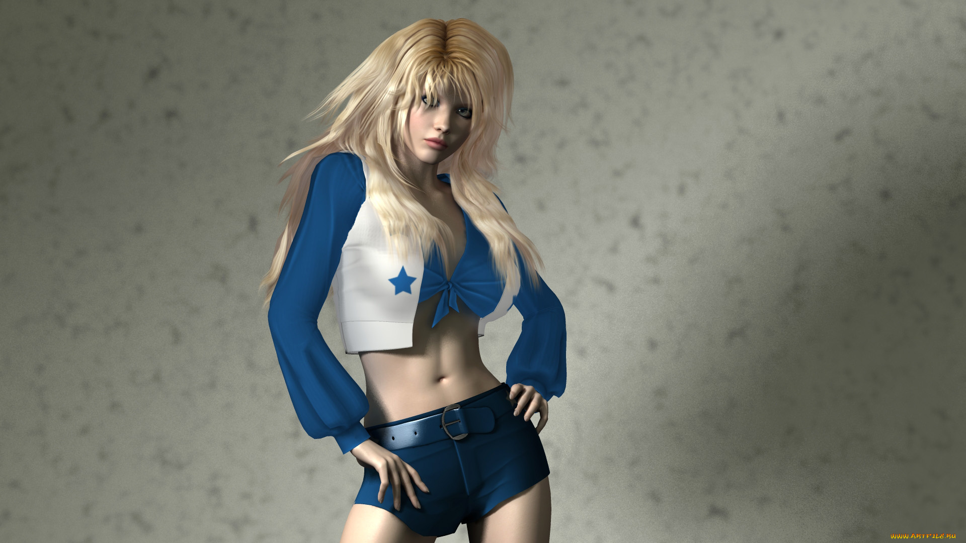 3д, графика, people, люди, девушка, шорты