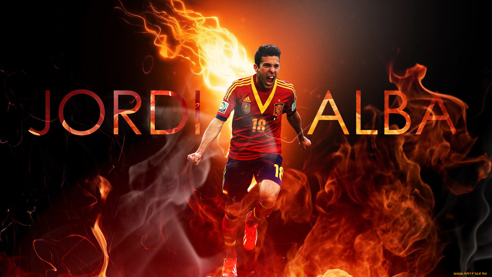 спорт, футбол, пламья, игрок