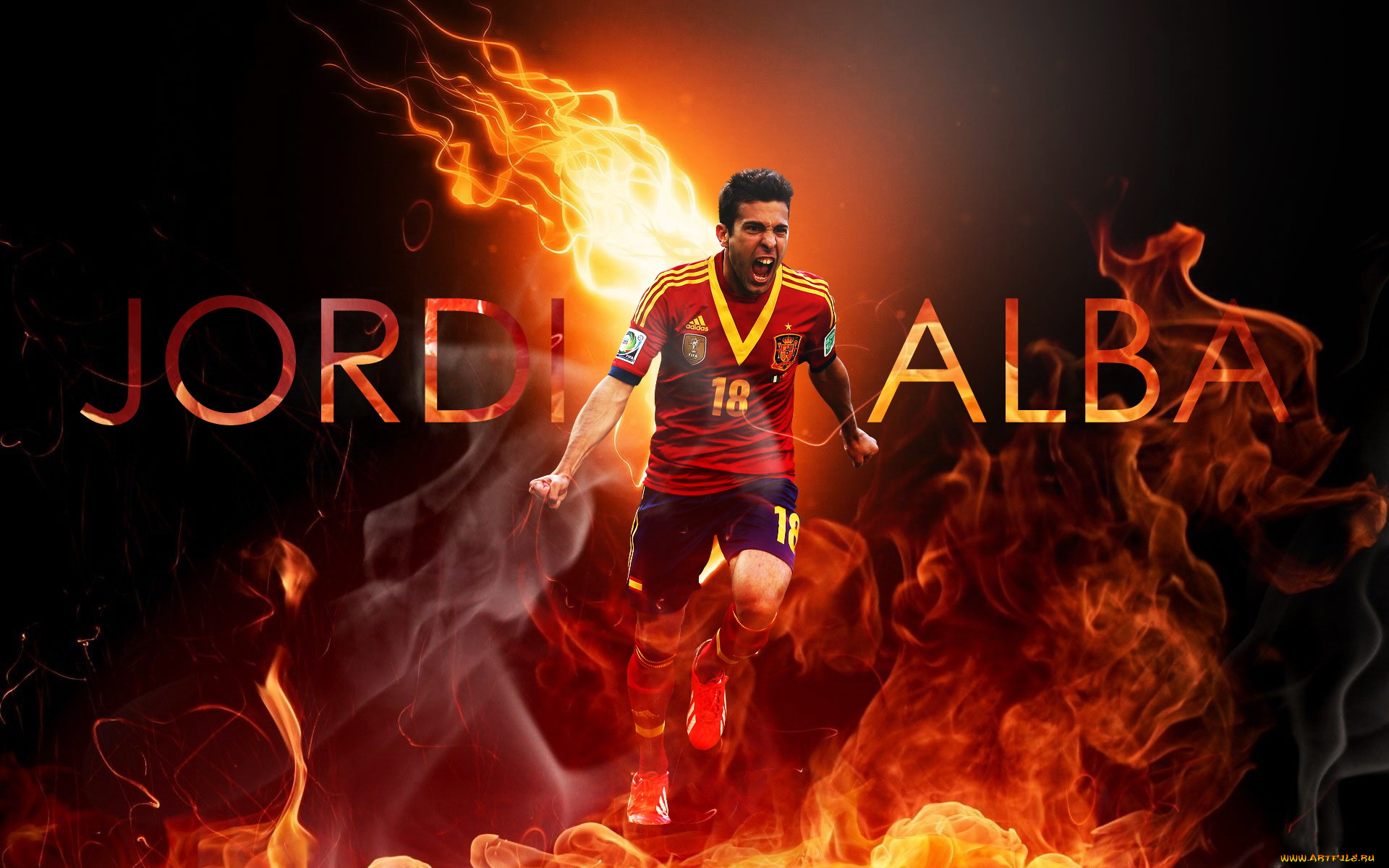 спорт, футбол, пламья, игрок