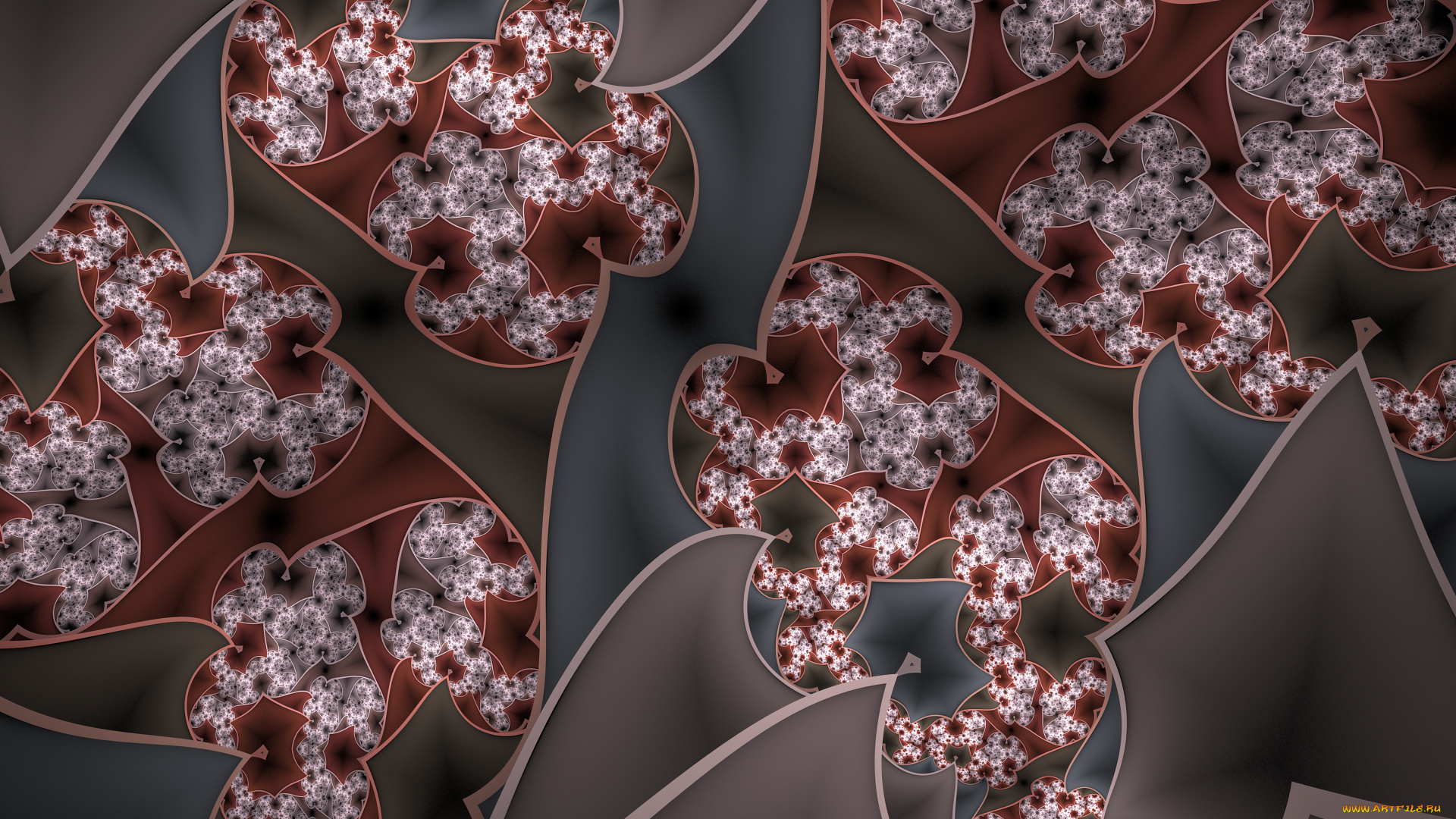 3д, графика, фракталы, , fractal, узор, фон, цвета