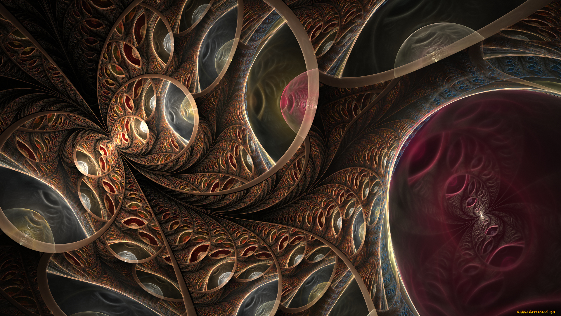 3д, графика, фракталы, , fractal, узор, фон, цвета