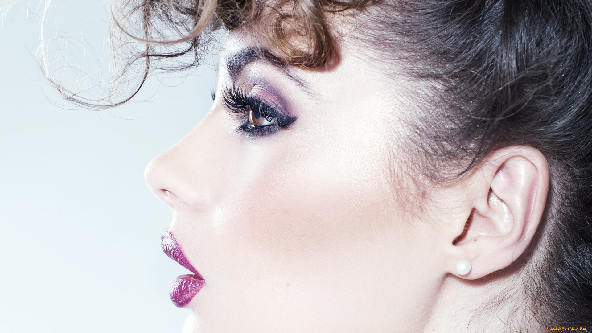 девушки, -unsort, , лица, , портреты, макияж, профиль