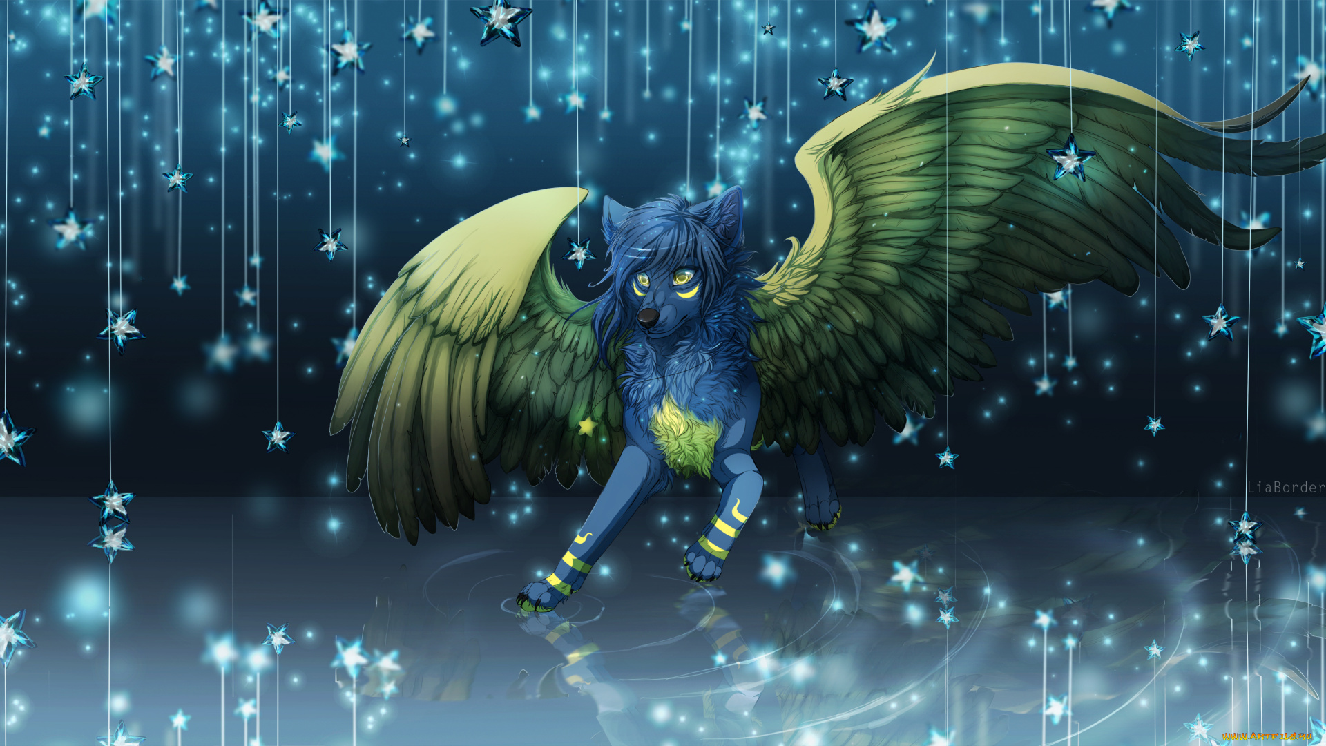 рисованные, животные, , сказочные, , мифические, крылья, животное