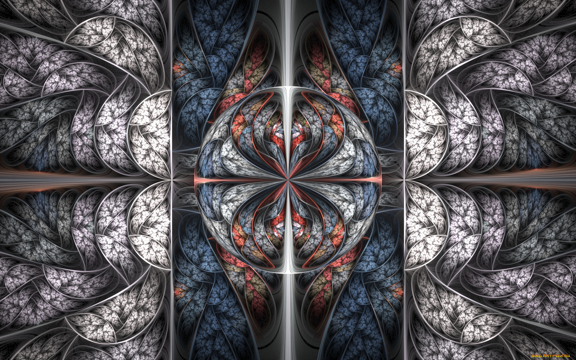 3д, графика, фракталы, , fractal, узор, фон, цвета