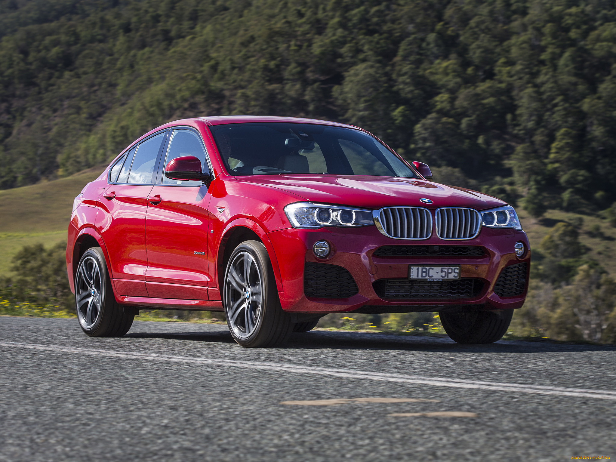 автомобили, bmw, xdrive35i, m, sports, x4, au-spec, 2014г, красный, package