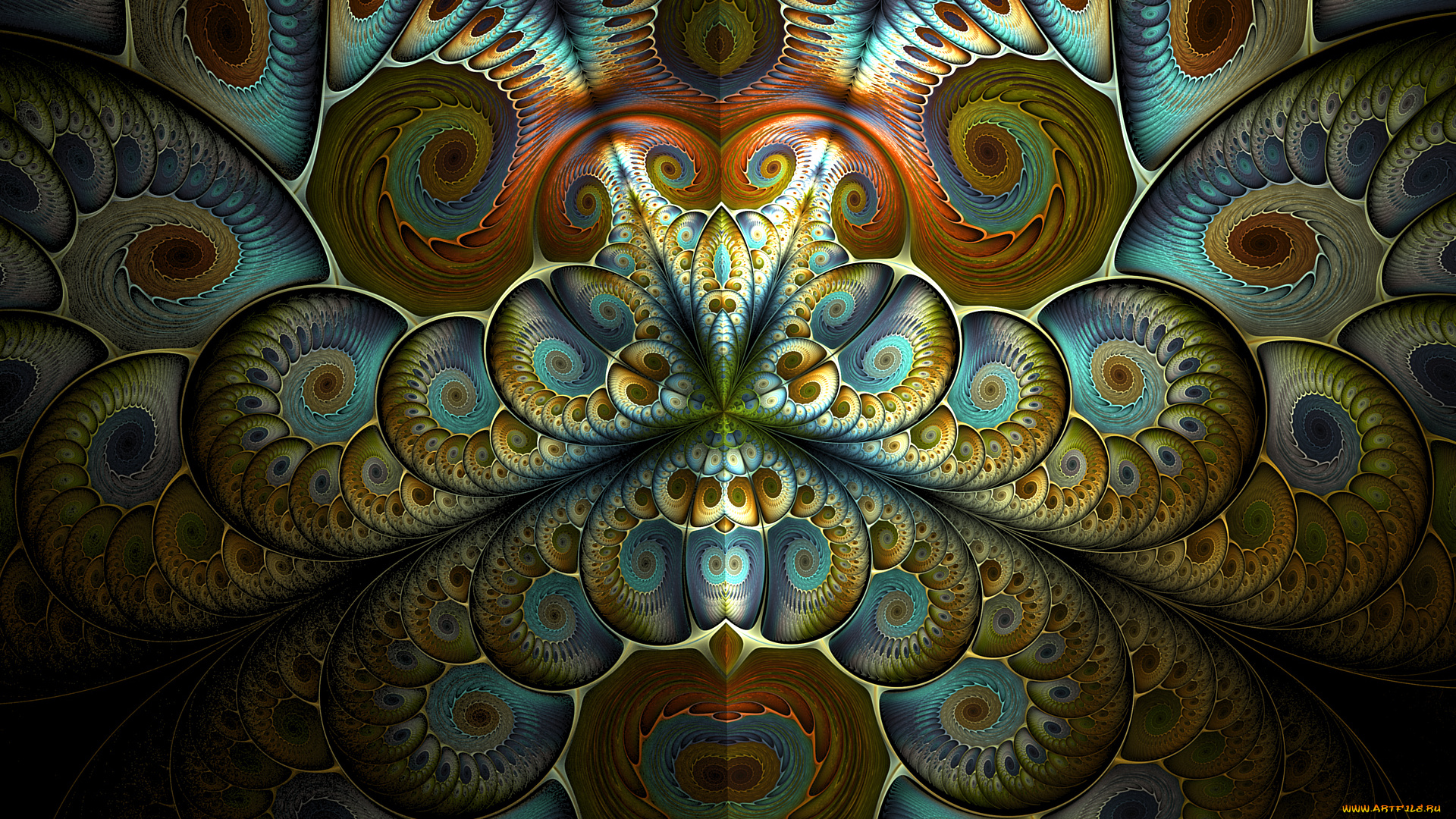 3д, графика, фракталы, , fractal, цвета, фон, узор