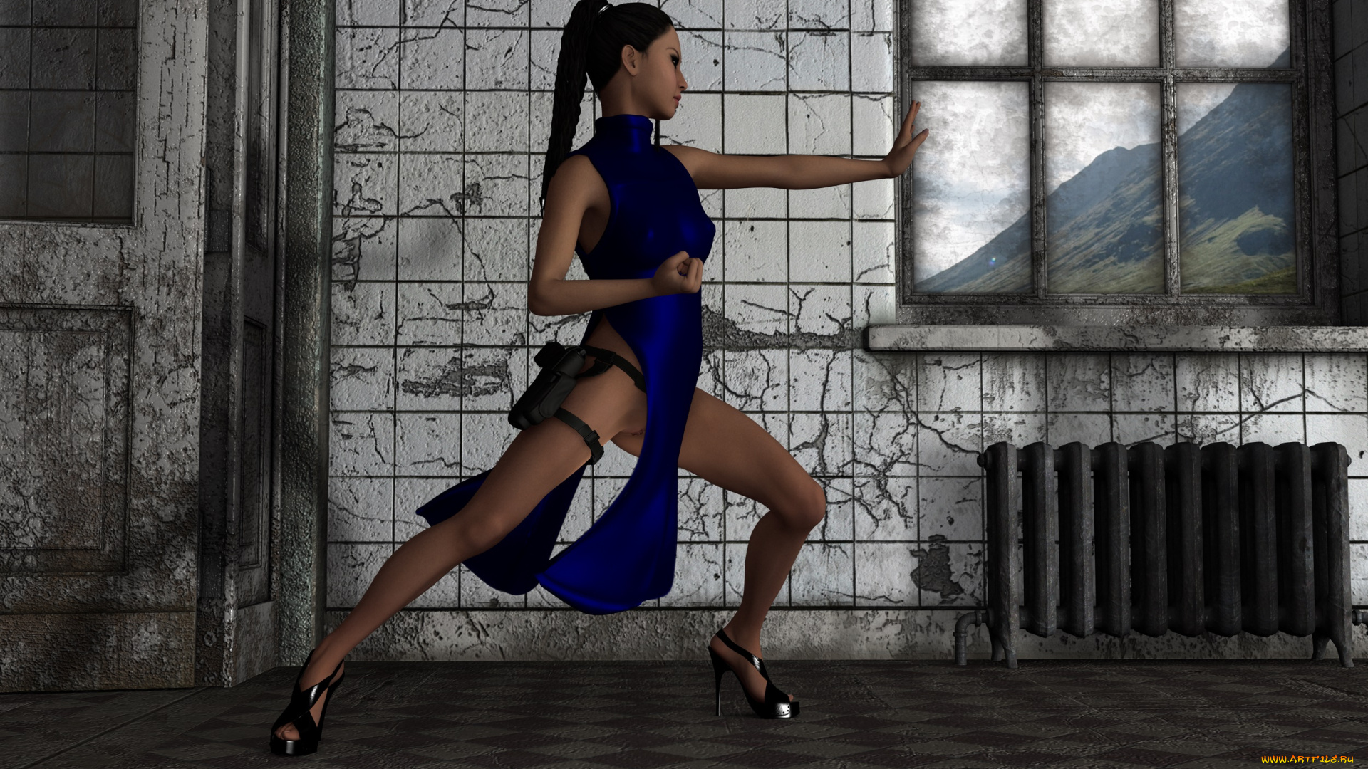 3д, графика, люди, , people, девушка, взгляд, фон, поза