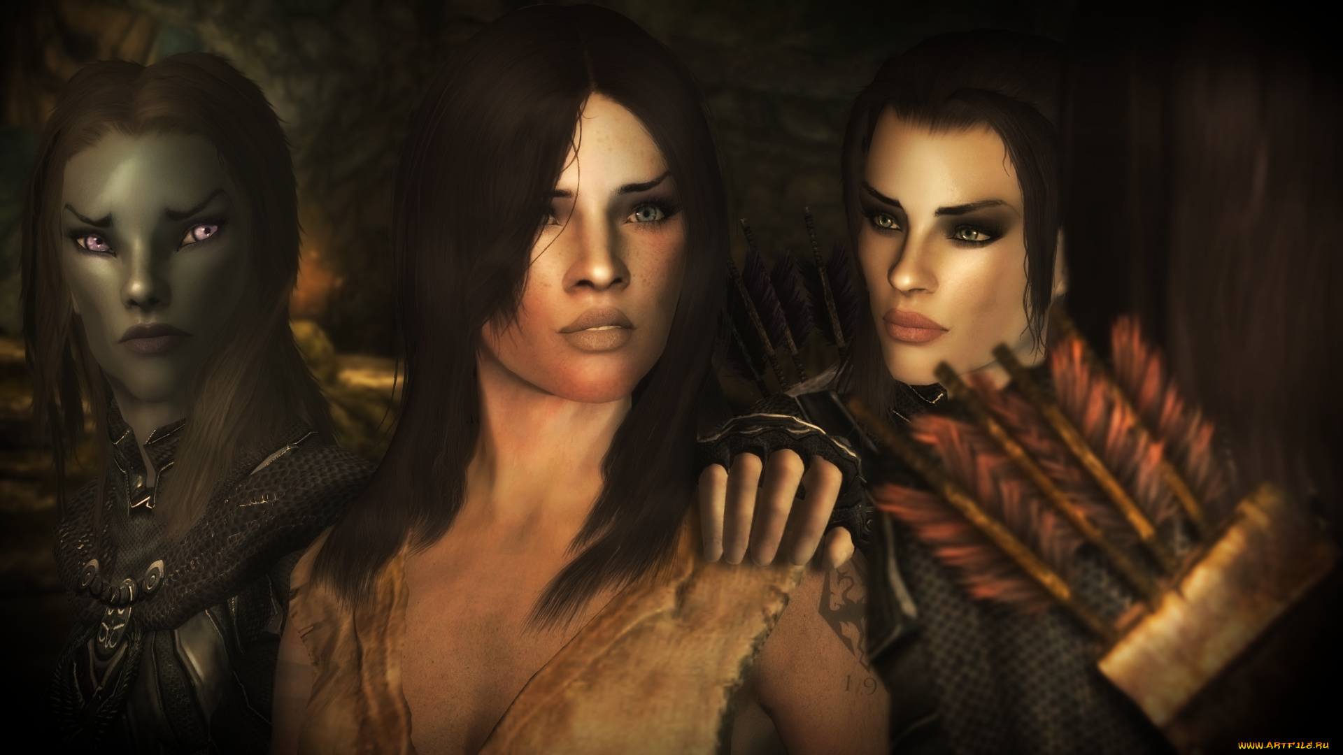 3д, графика, портрет, , portraits, взгляд, девушки, фон