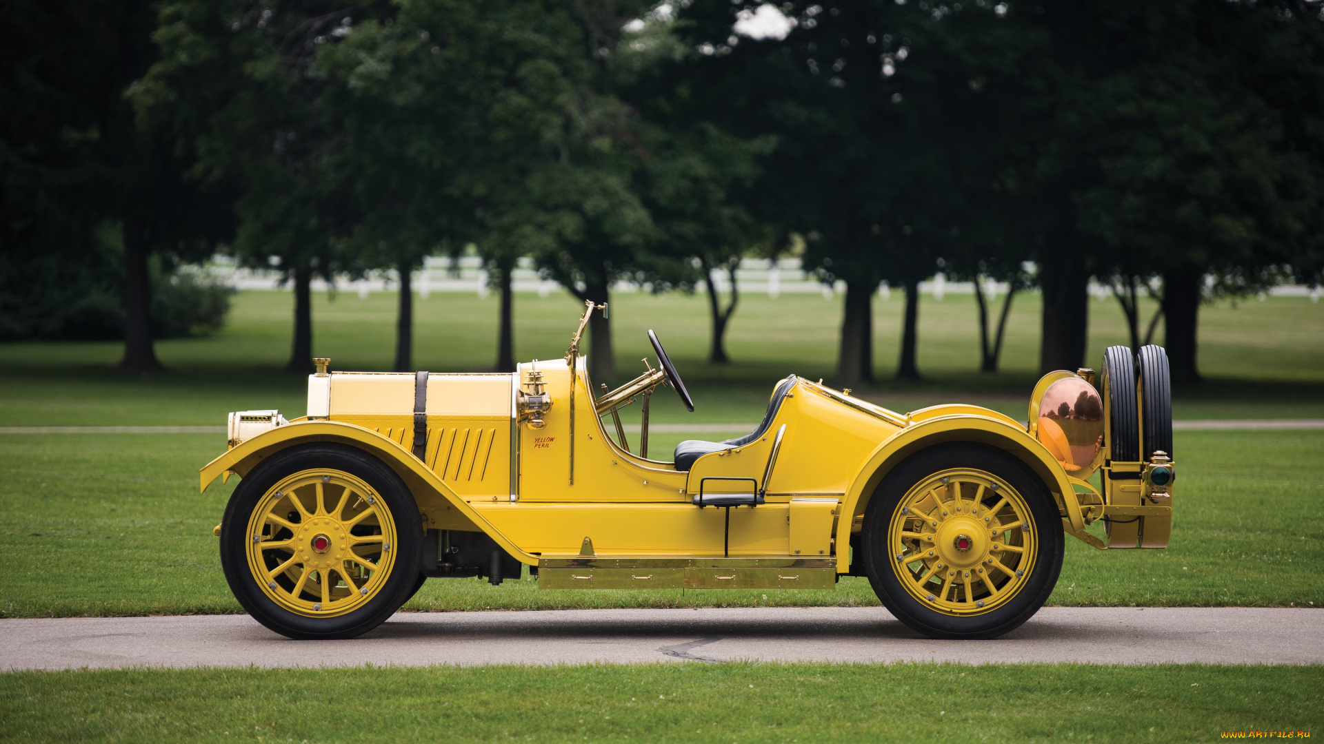 автомобили, классика, oldsmobile, желтый, 1911г, car, racing, autocrat